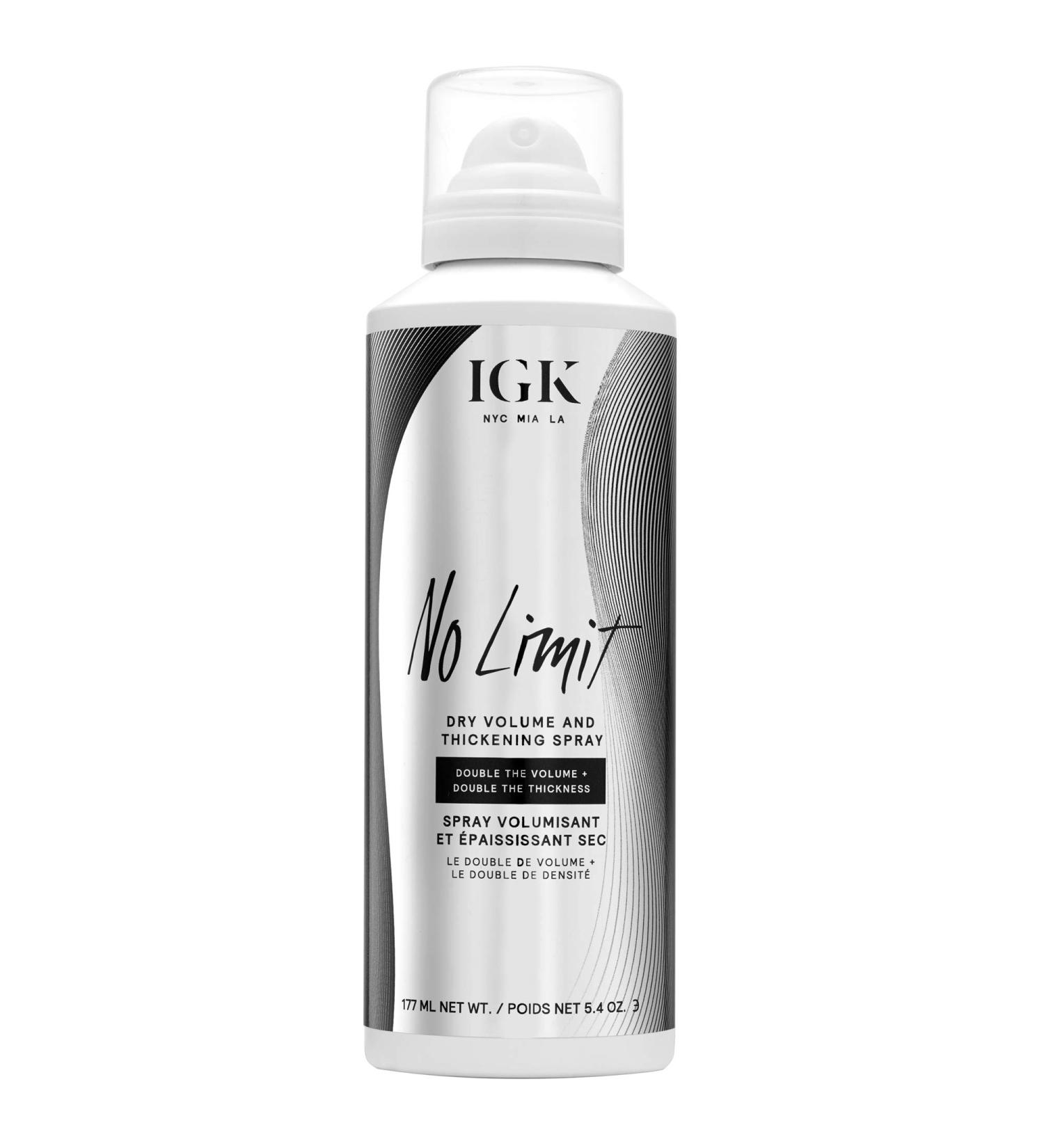IGK NO LIMIT Dry Volume & Thickening Spray 5.4 fl oz - Boost Hair Volume & Texture - Buy Online on GoSupps.com