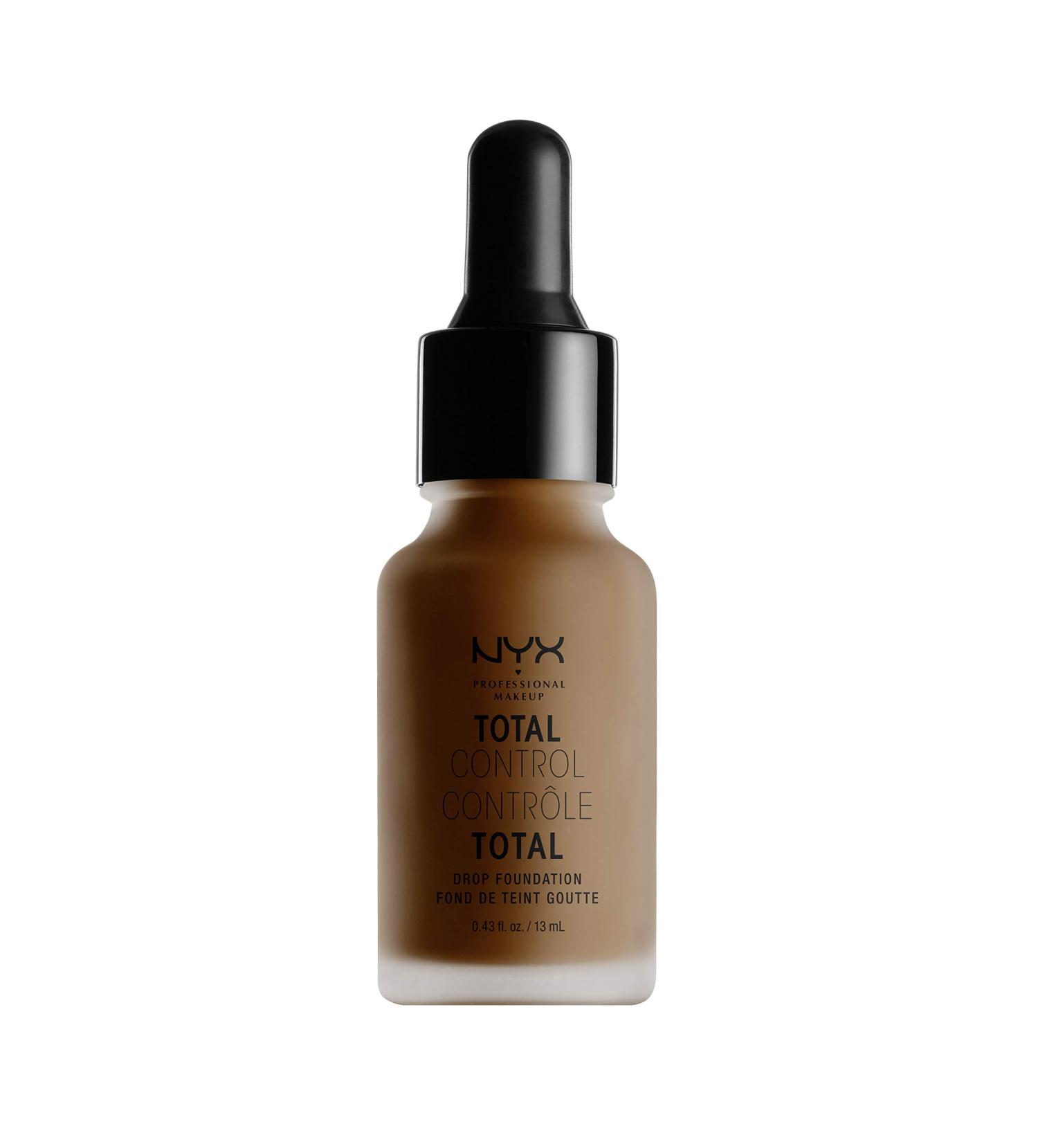 NYX Total Control Drop Foundation - Chestnut | Medium-Deep with Cool Undertones | Buy Internationally - Buy Online on GoSupps.com