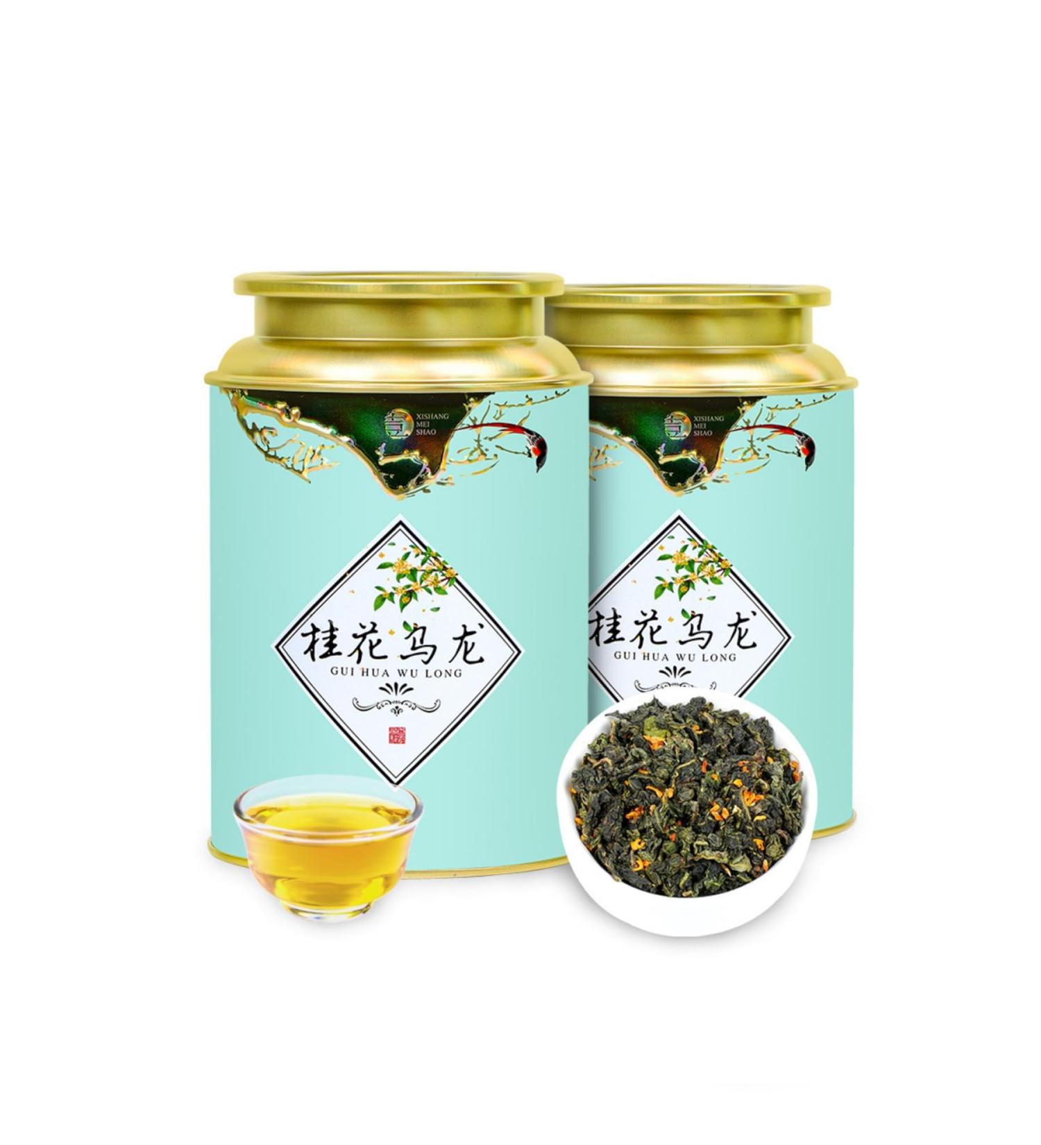 HQZM Premium Oolong Tea With Osmanthus 360g 180g 2 Loose Leaf Tea Strong Osmanthus Flavor - Buy Online on GoSupps.com