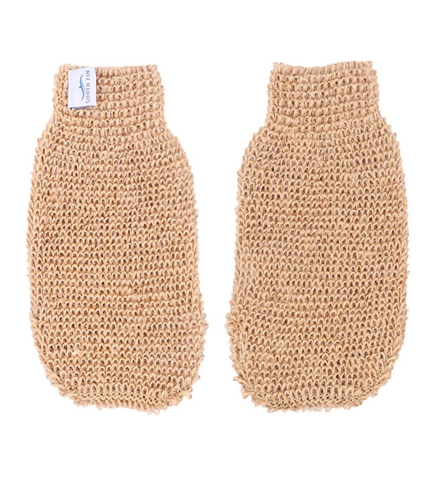 2ST Scrubbing Bathing Peeling Gloves - Luffa Sponge Shower Gloves for Spa & Body Care - Buy Online on GoSupps.com