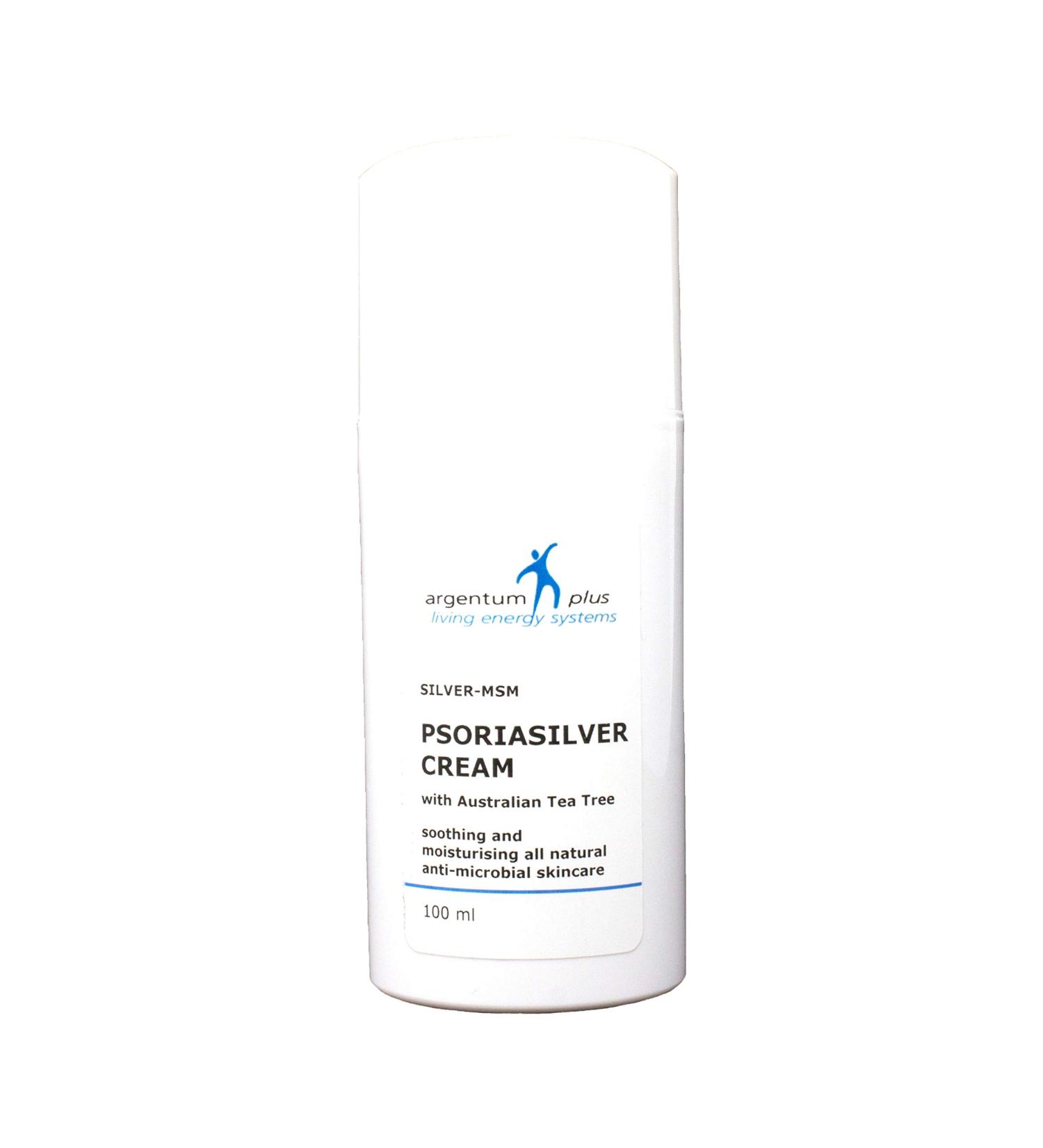 Buy Silver-MSM Cream for Psoriasis with Australian Tea Tree - 100 ml | Fast International Shipping - Buy Online on GoSupps.com