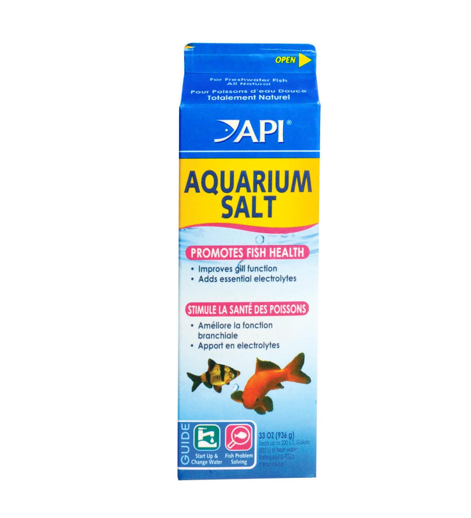 Aquarium Salt 33oz Box for Freshwater Tanks - API Brand - Buy Online on GoSupps.com