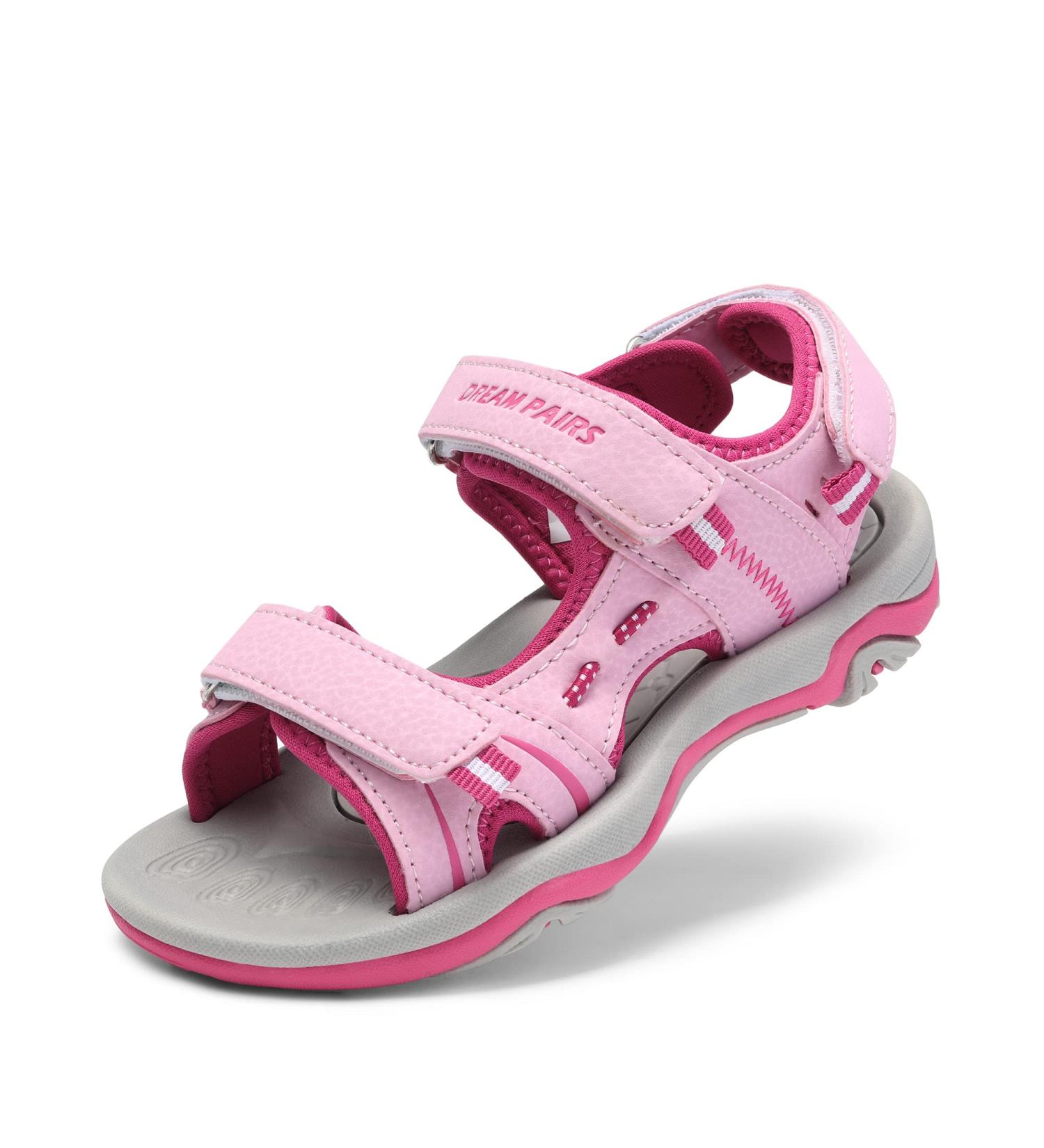 Buy Dream Pairs Girls' Summer Sports Sandals - Stylish Open Sneakers in Pink Fuchsia (33.5 EU) - International Shipping Available - Buy Online on GoSupps.com