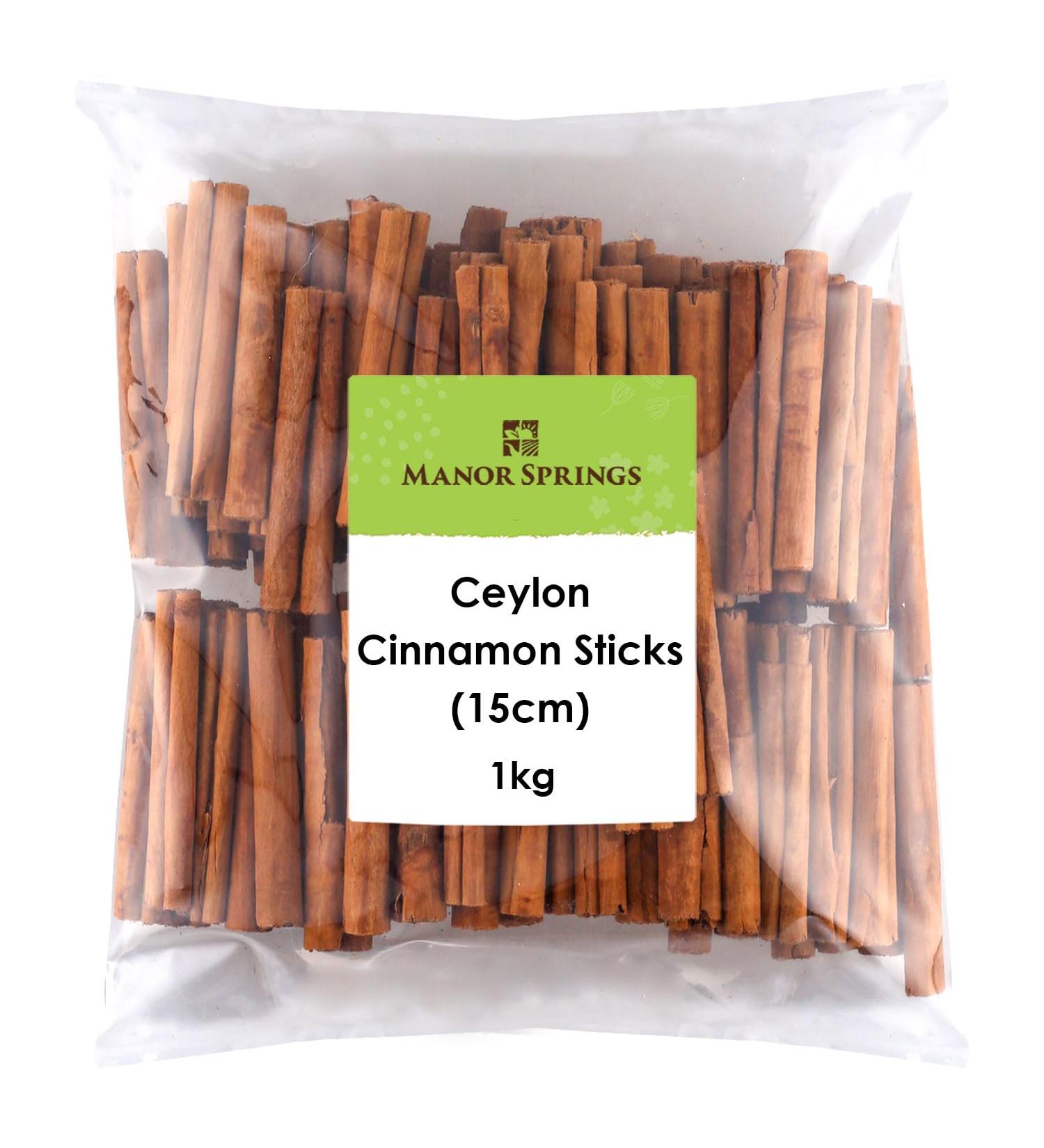 Ceylon Cinnamon Sticks (15cm) 1kg by Manor Springs