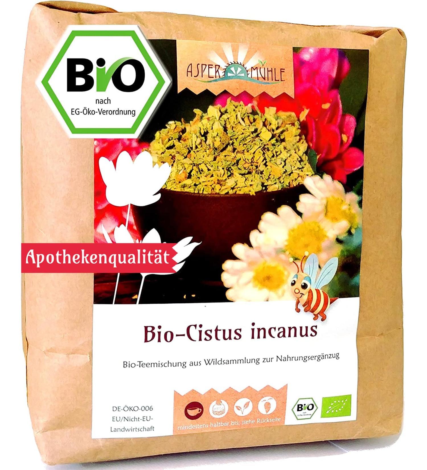 Buy Organic Cistus Tea - Cistus Incanus Herbal Infusion (250g) - Premium Rockrose Herb for Wellness - International Shipping Available - Buy Online on GoSupps.com