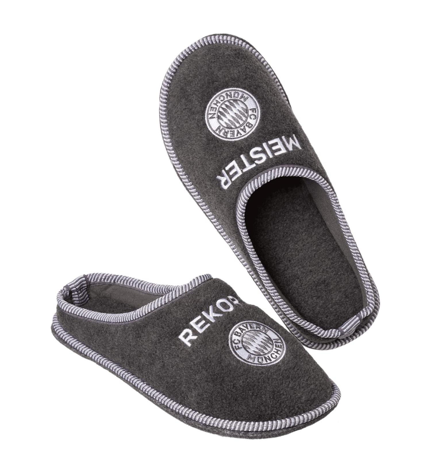 FC Bayern Munich Felt Slippers - RECORD CHAMPION Size 40 | International Shipping Available - Buy Online on GoSupps.com
