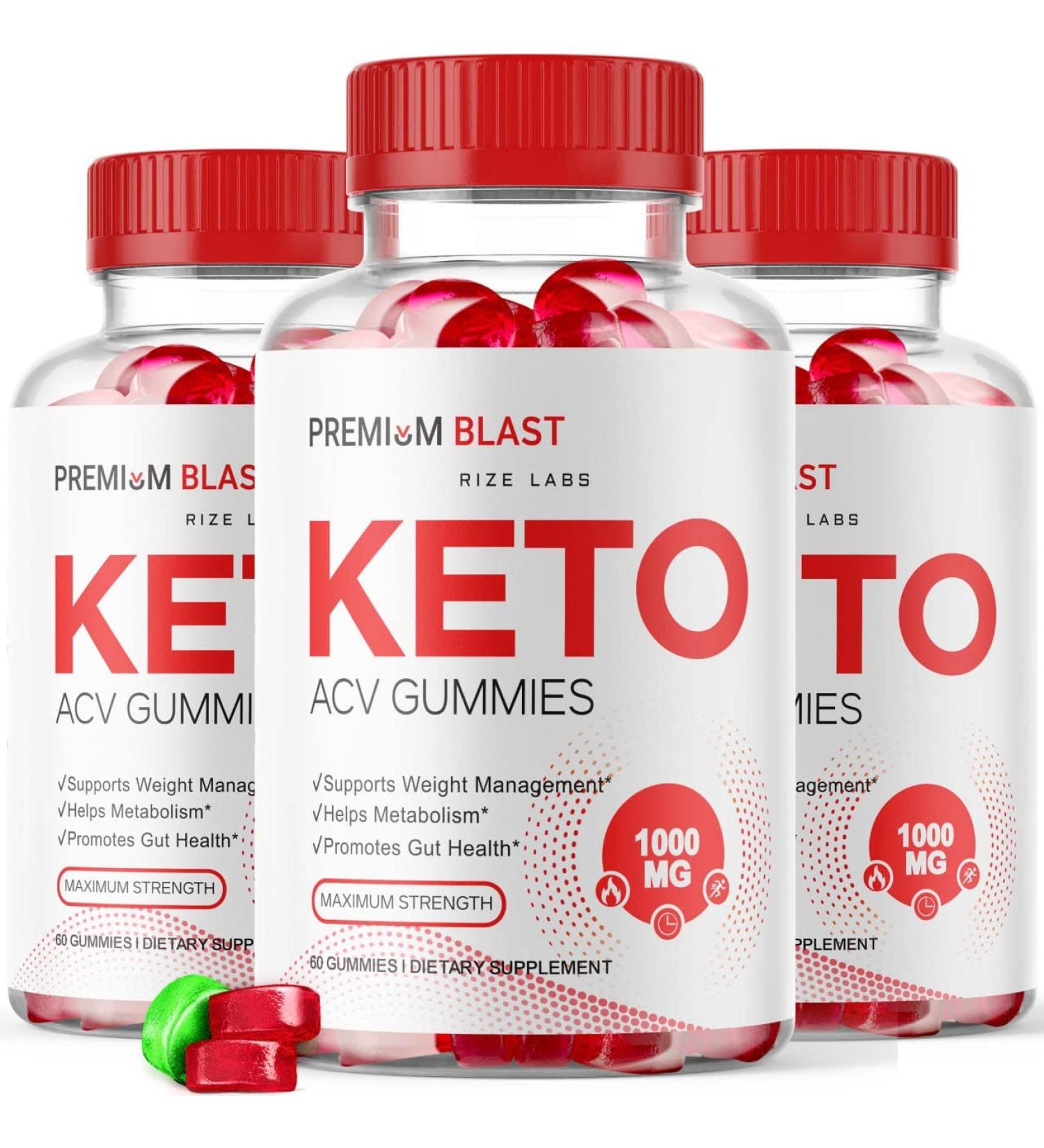 Premium Blast Keto ACV Gummies - Weight Loss Management Formula (180 Gummies) - Buy Online on GoSupps.com