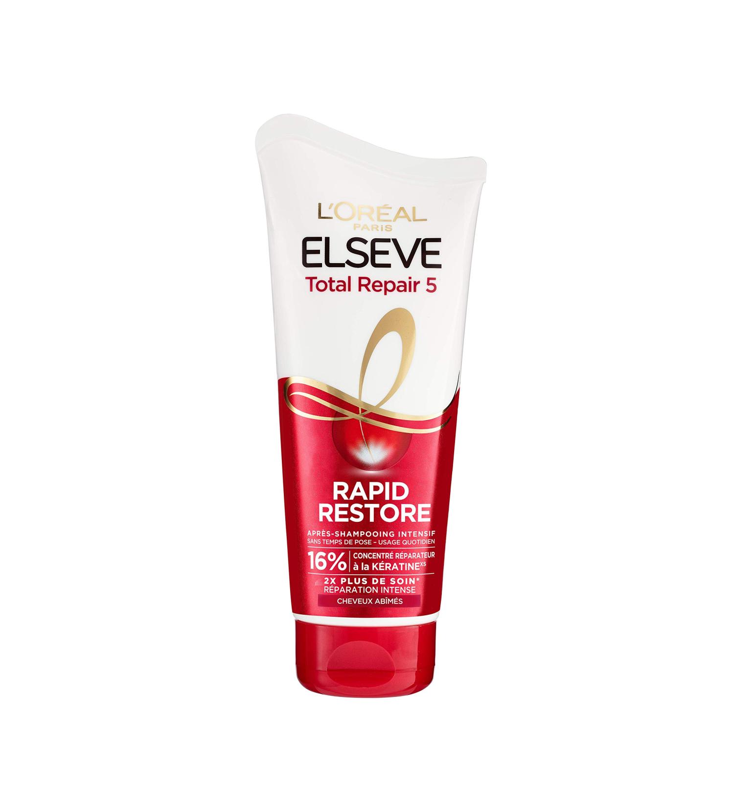 L OR AL PARIS - Intensive Conditioner - Damaged Hair - Intense Repair Treatment - Enriched with Keratin - Els ve Total Repair 5 - 180 ml - Buy Online on GoSupps.com