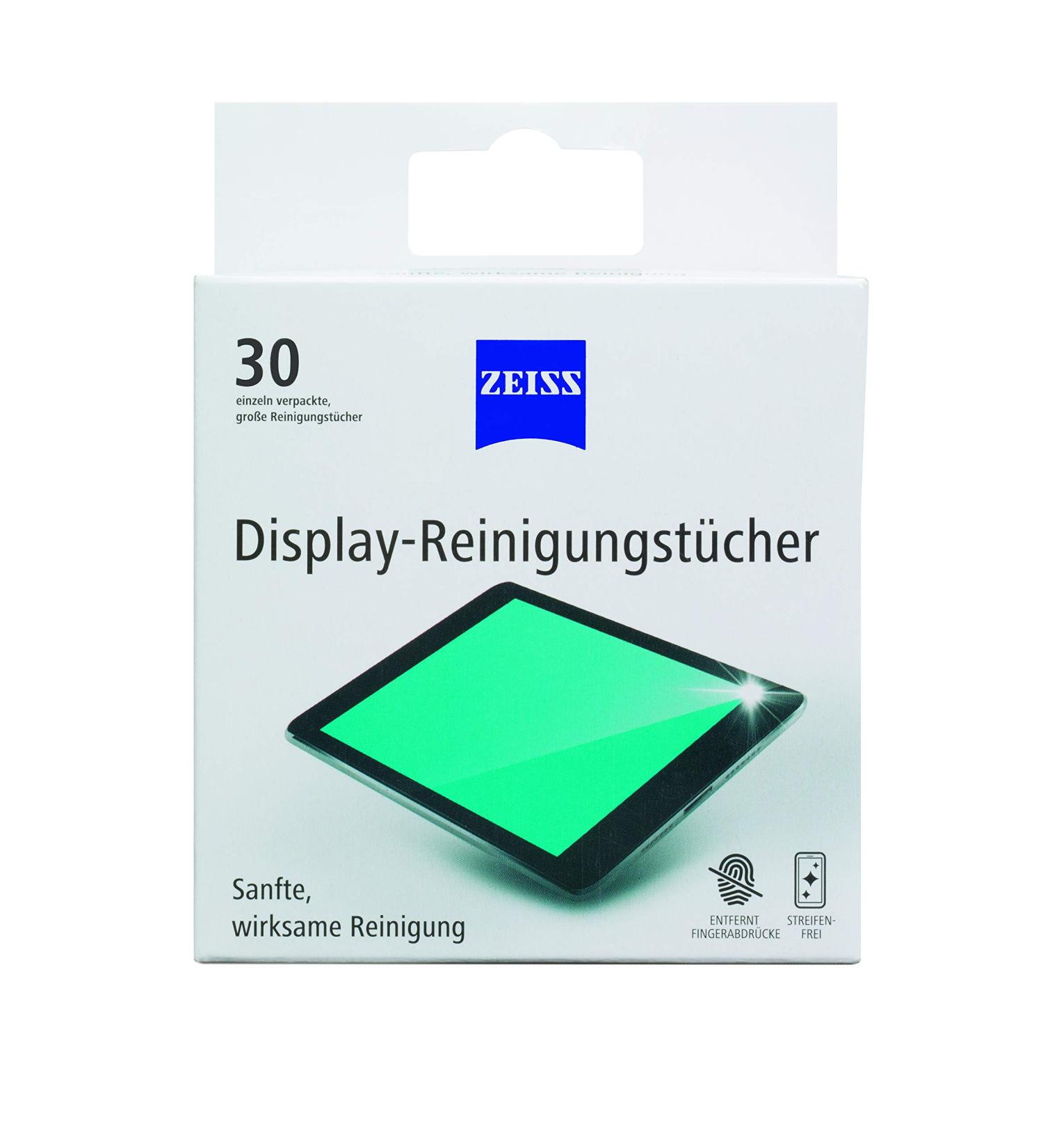 ZEISS Alcohol-Free Display Cleaning Towels - 30 Individually Packed Cloths for Safe & Effective Optical Cleaning - Ideal for Travel - Buy Online on GoSupps.com