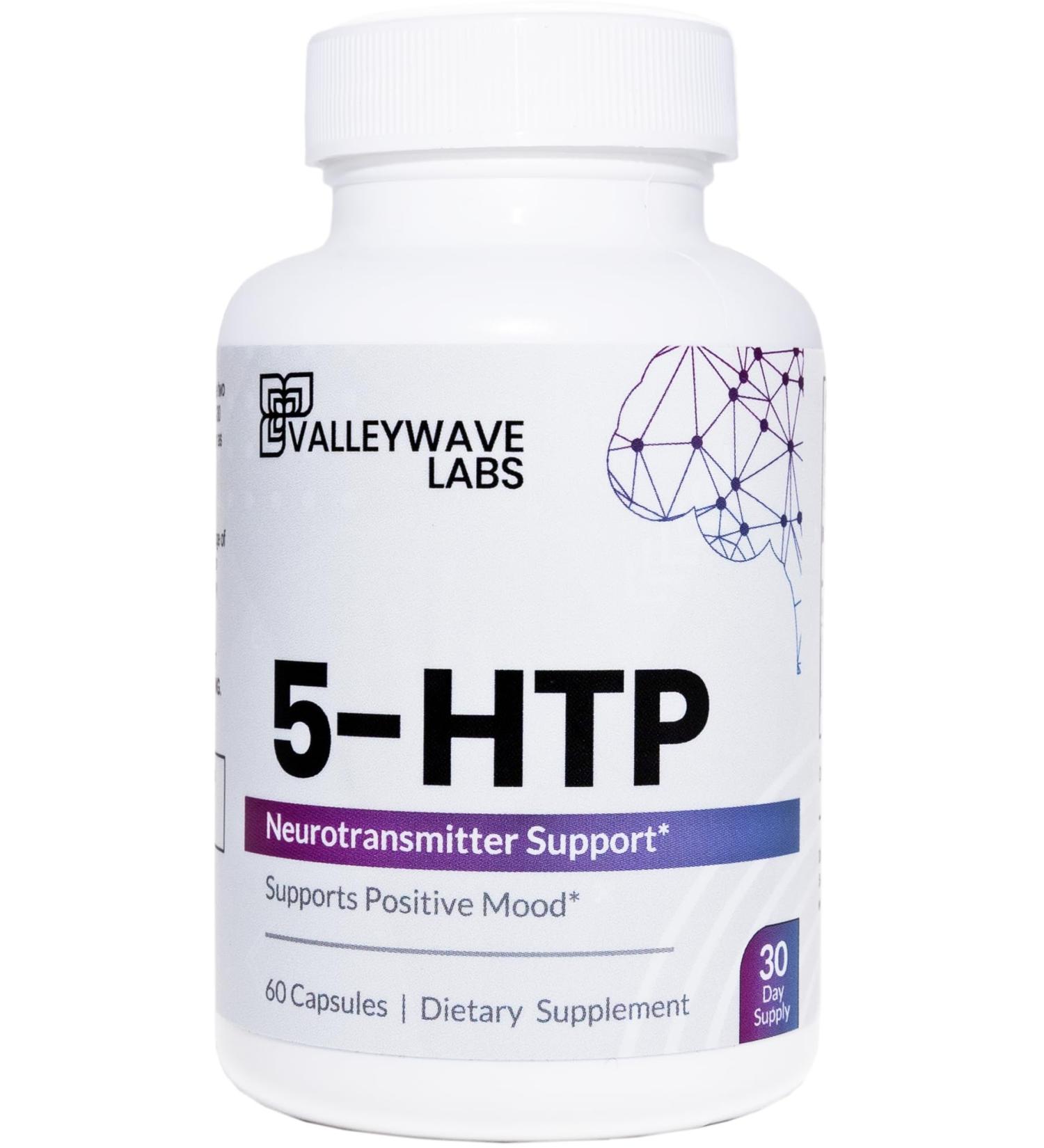 5-HTP Supplement - 200mg Mood & Sleep Support | Stress Relief Capsules | 60 Count - 30 Day Supply - Buy Online on GoSupps.com
