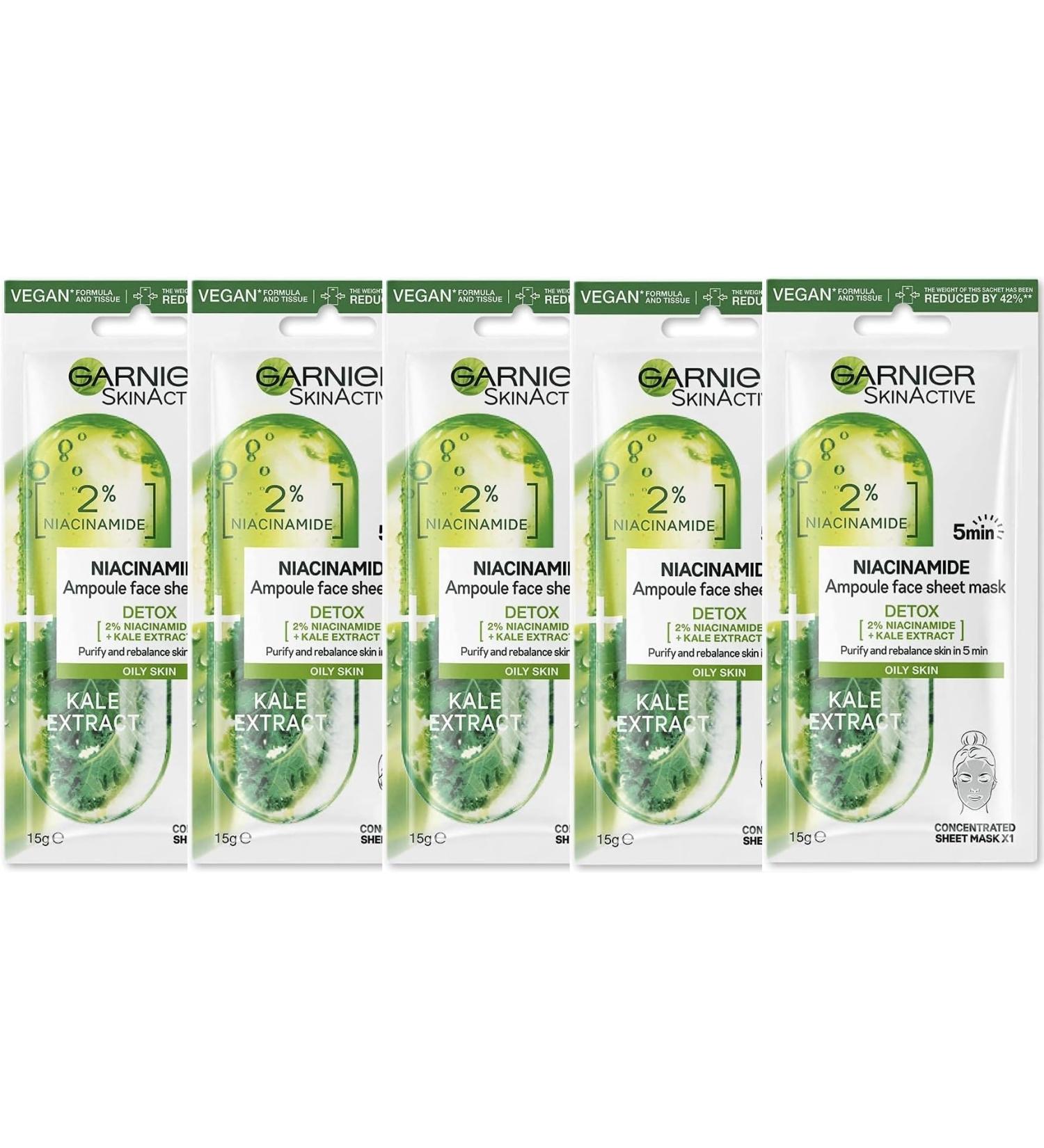 L'Or al Group 5xGarnier_AmpouleMask_Niacinamide_oily skin - Buy Online on GoSupps.com
