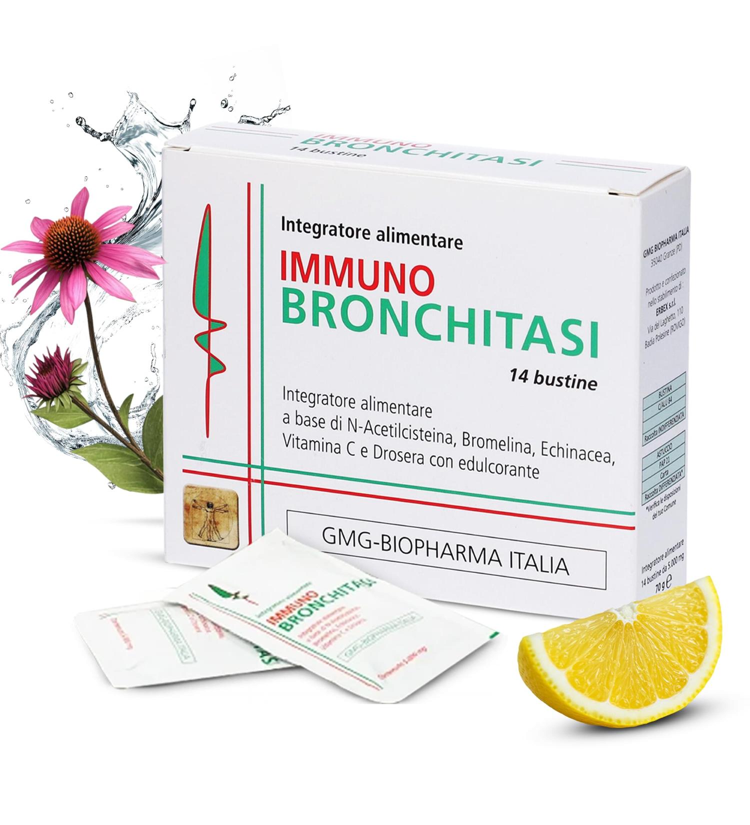  GMG BIOPHARMA ITALIA IMMUNO BRONCHITASI 14 sachets - Buy Online on GoSupps.com