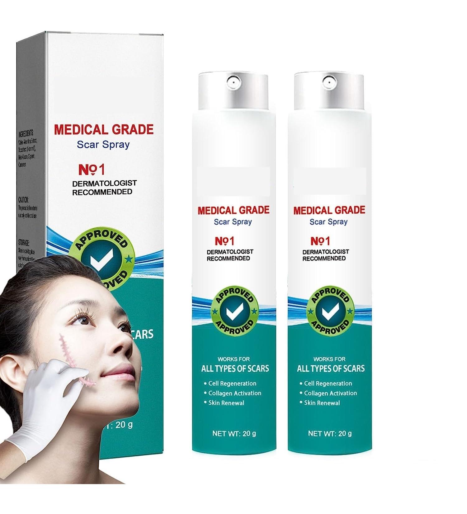 BLEDD Medical Grade Scar Spray - Advanced Scar Removal Treatment for Gentle Skin Care - 2pcs - Buy Online on GoSupps.com