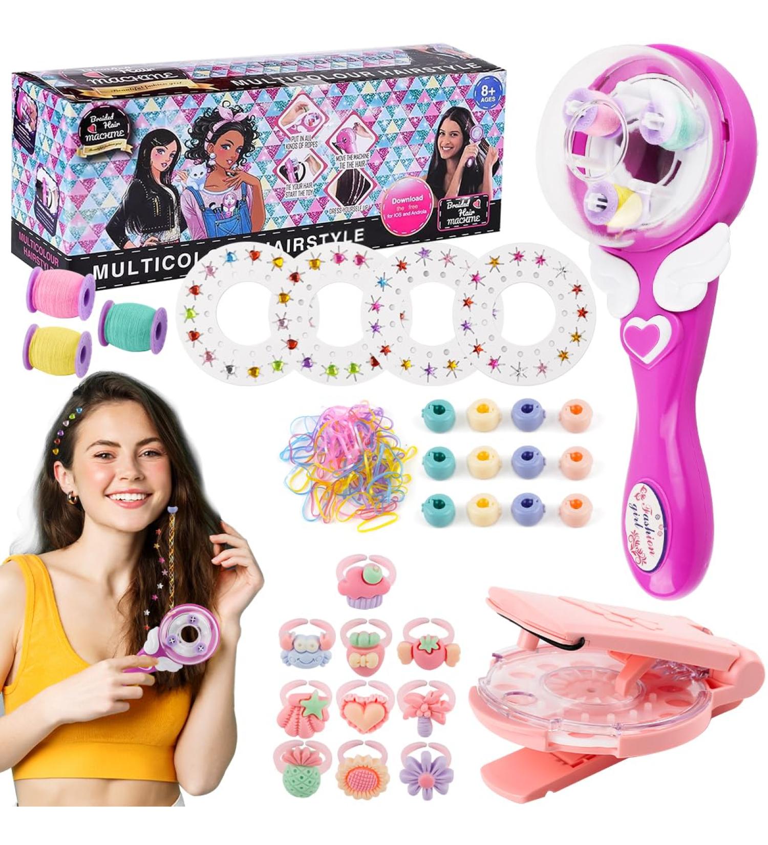 Philoctes Hair Bedazzler Kit | Automatic Hair Braider & DIY Styling Tool with 60 Hair Gems | Perfect Gift for Girls - Buy Online on GoSupps.com