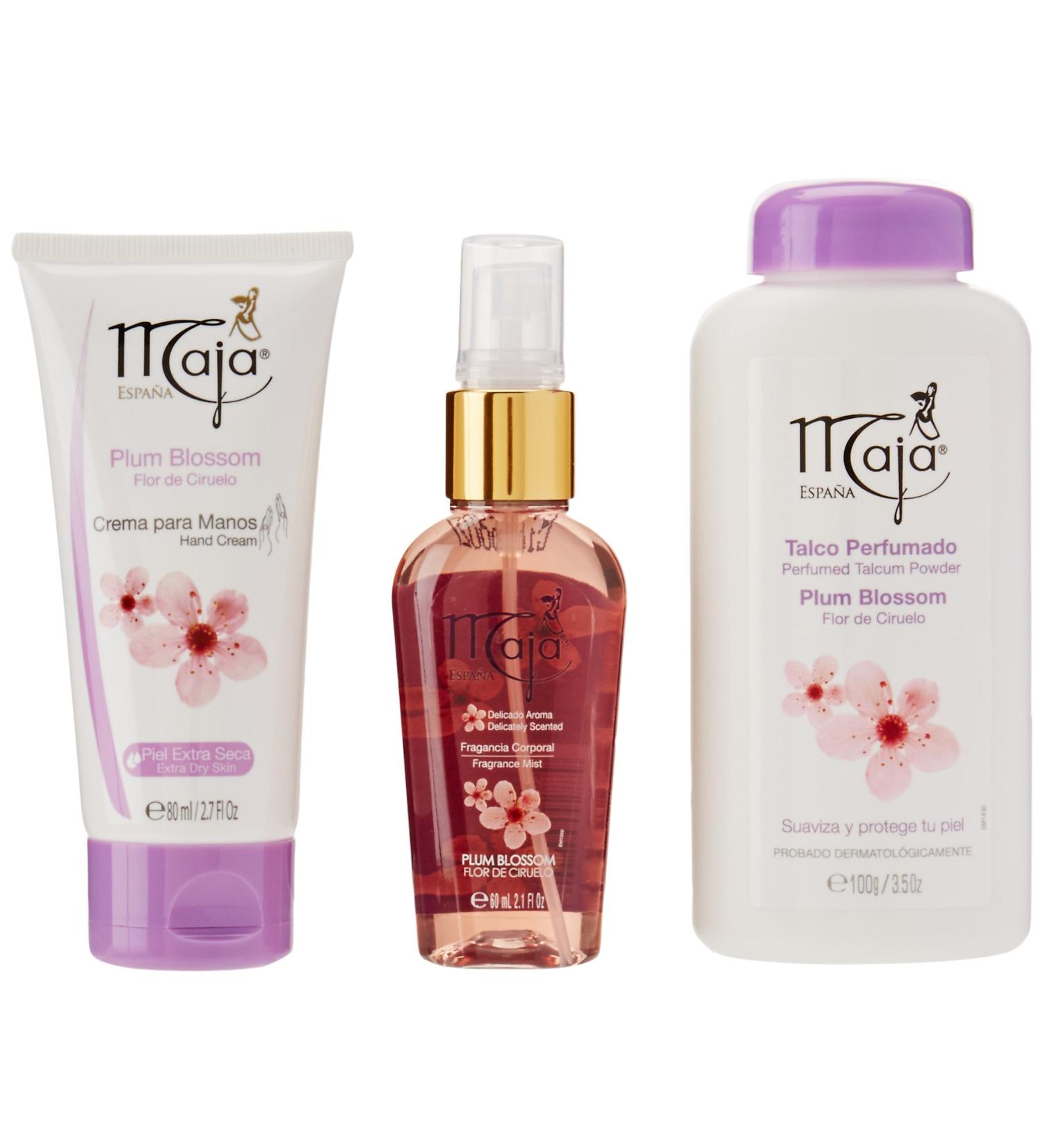 Maja Plum Blossom 3 PC Gift Set - Fragrance, Soap, and Body Lotion - Buy Online on GoSupps.com
