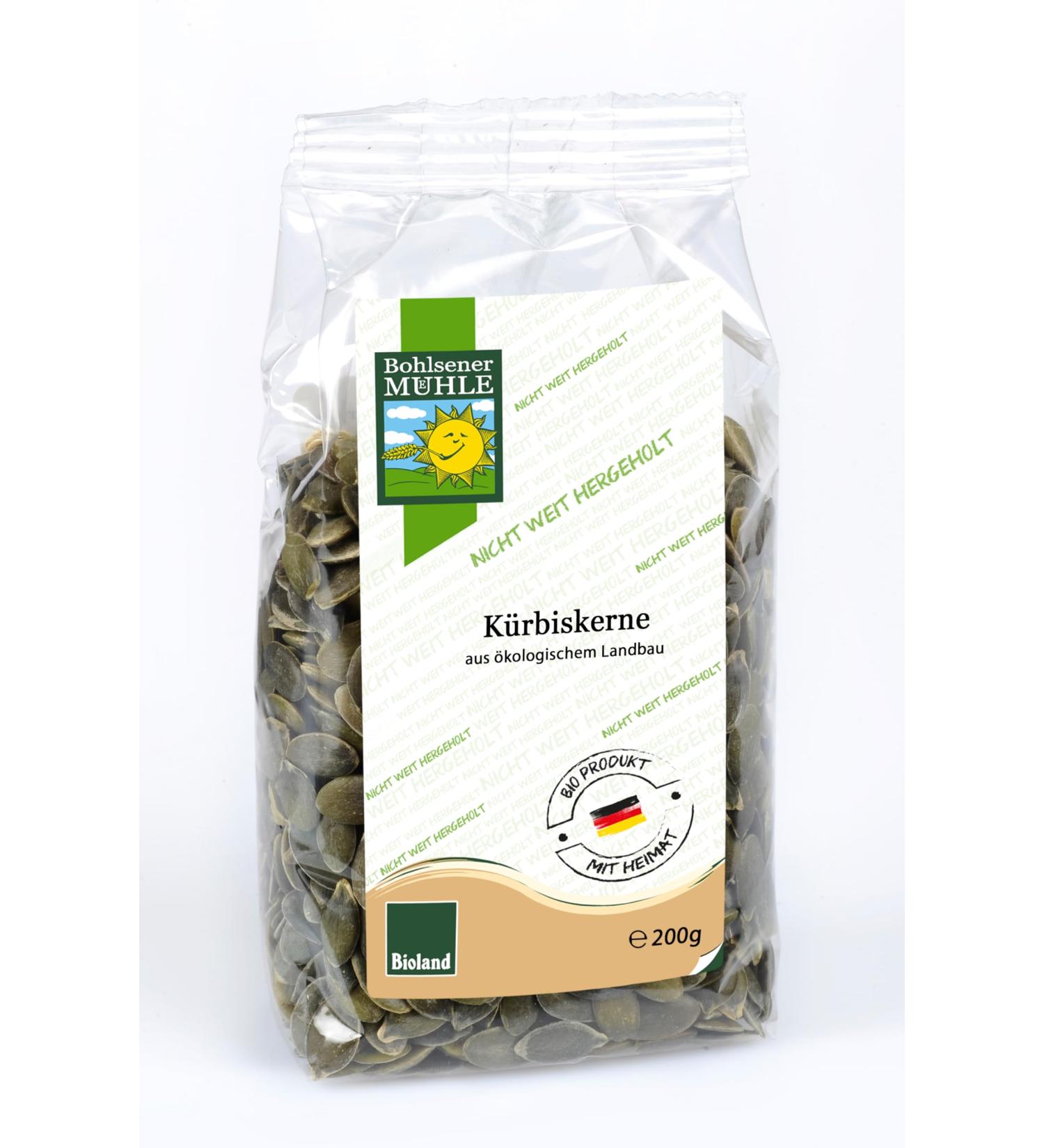 Bohlsener M hle organic pumpkin seeds dark green (6 x 200 gr)
