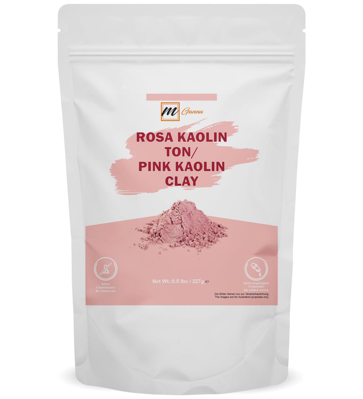  mGanna 100% Natural Pink Clay Powder for Skin Firming Face Mask Creams Face Masks & Soap Making 0.5lb/227g - Buy Online on GoSupps.com