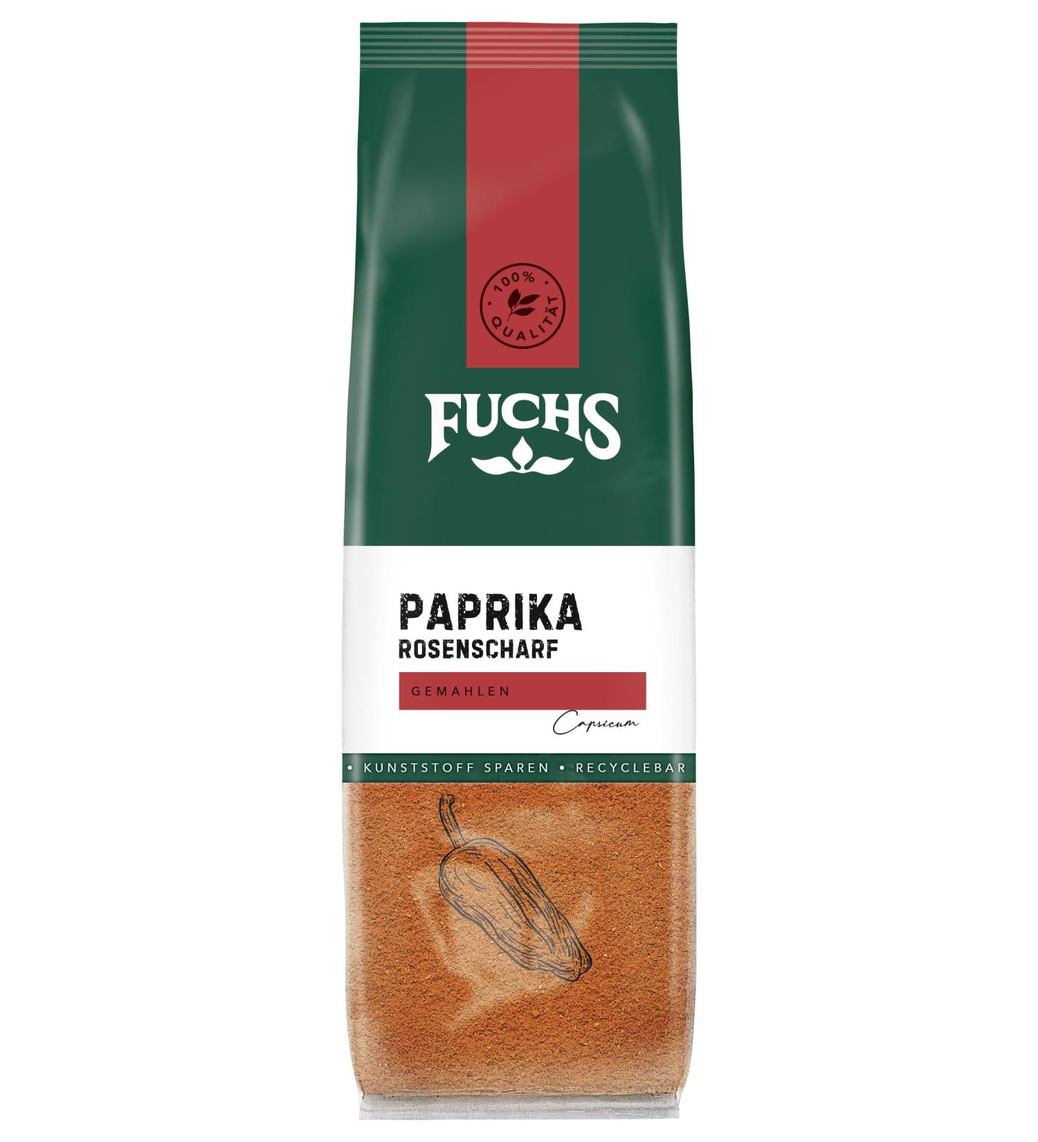 Fuchs Gew rze - Paprika rose hot in recyclable refill bag - 55 g