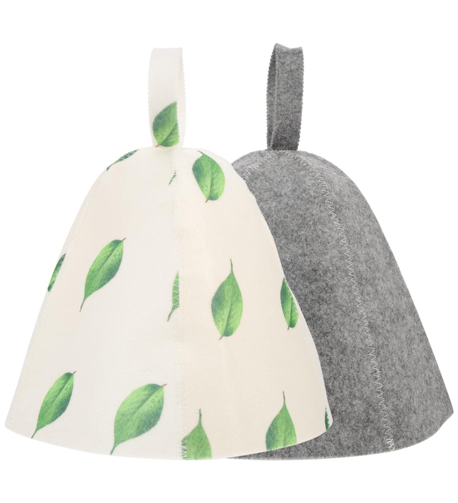 2pcs Felt Sauna Hats for Women | Breathable Sauna Accessories | Colorful Shower Caps - Buy Online on GoSupps.com