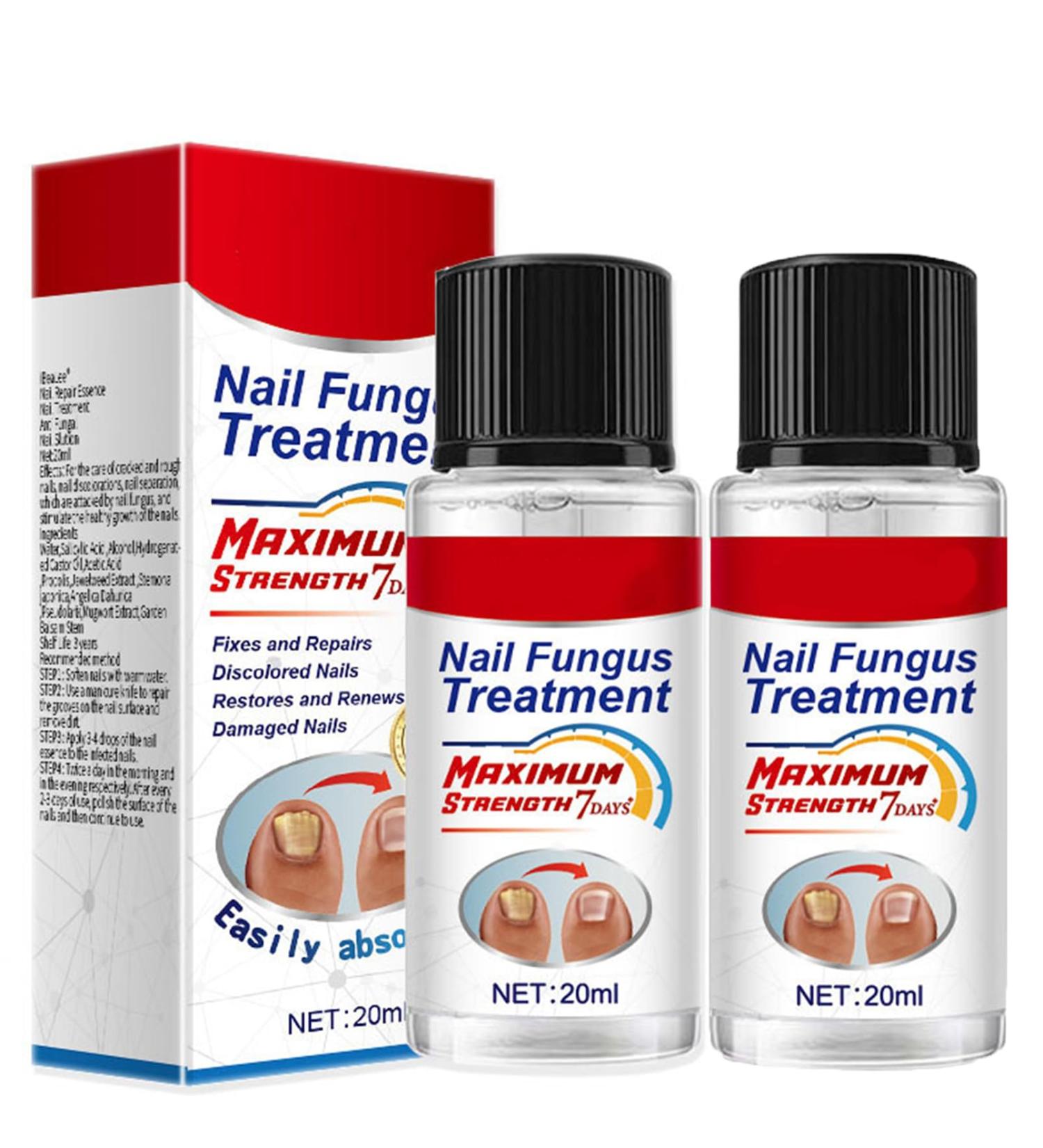 Fungal Nail Treatment 20ml - Premium Extra Strong Fungus Eliminator for Toenail & Fingernail Repair - 2 PCS - Buy Online on GoSupps.com