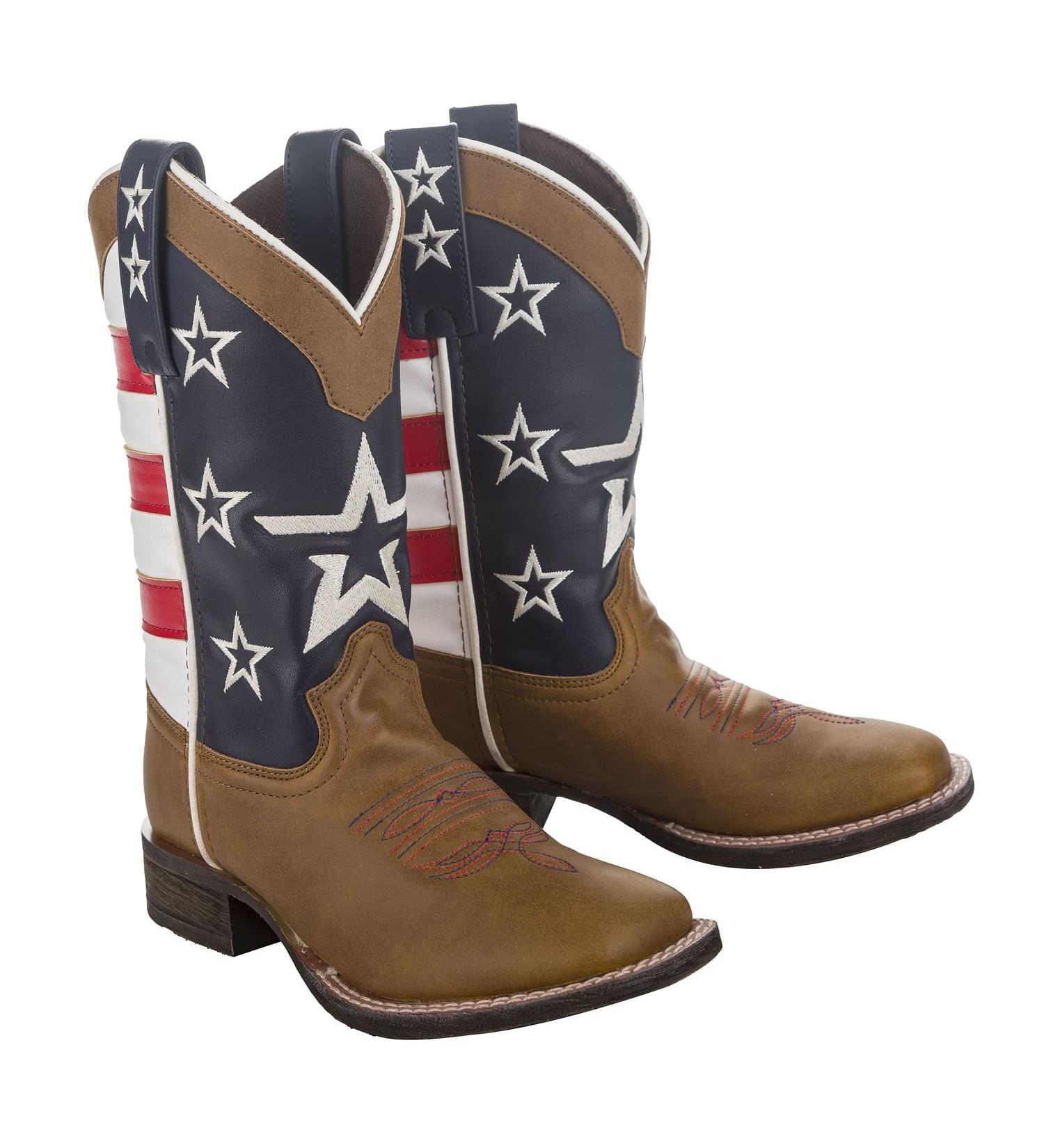 TuffRider Kids American Cowboy Western Boot Size 4 Brown | Shop Now - Buy Online on GoSupps.com