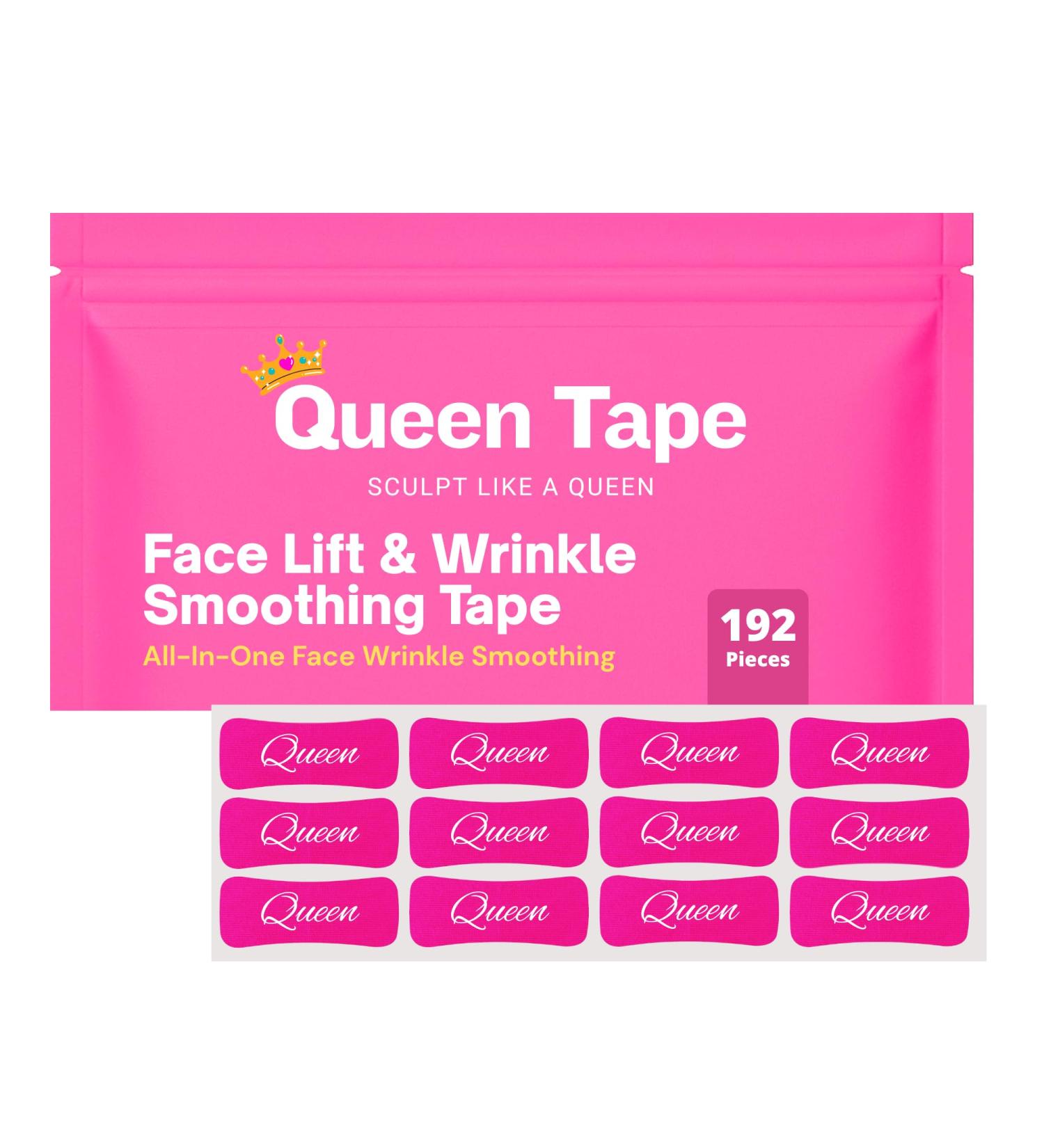 Queen Face Lift & Wrinkle Smoothing Tape | Skin Lifting Tape for Smoothing Lines | Eye Lifting Strips for a Firm Look | - Buy Online on GoSupps.com