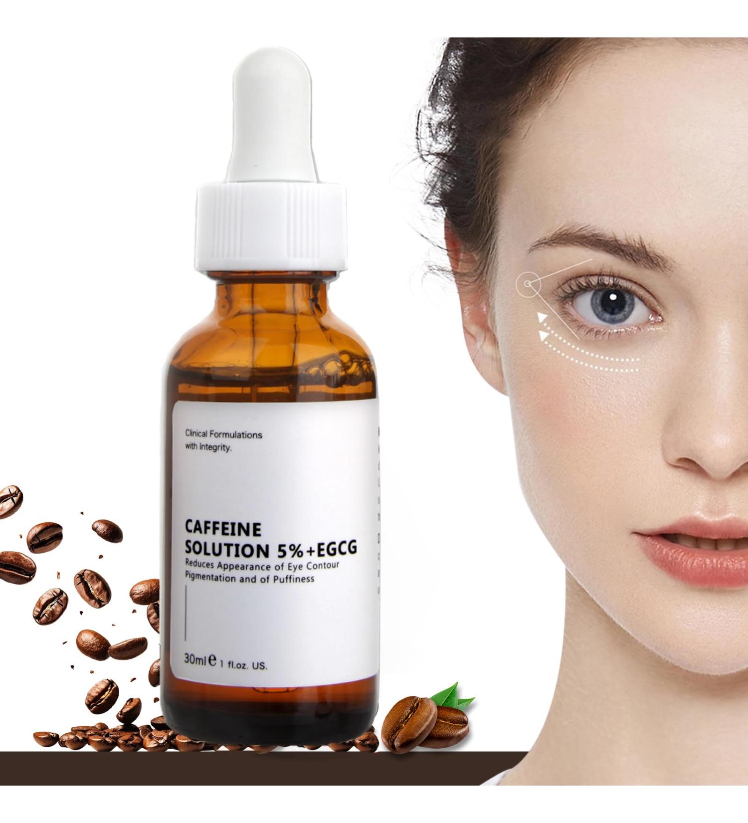 Buy Caffeine Eye Serum with EGCG - Reduce Dark Circles & Puffiness Anti-Aging Moisturizing 30ML - Global Shipping Available - Buy Online on GoSupps.com