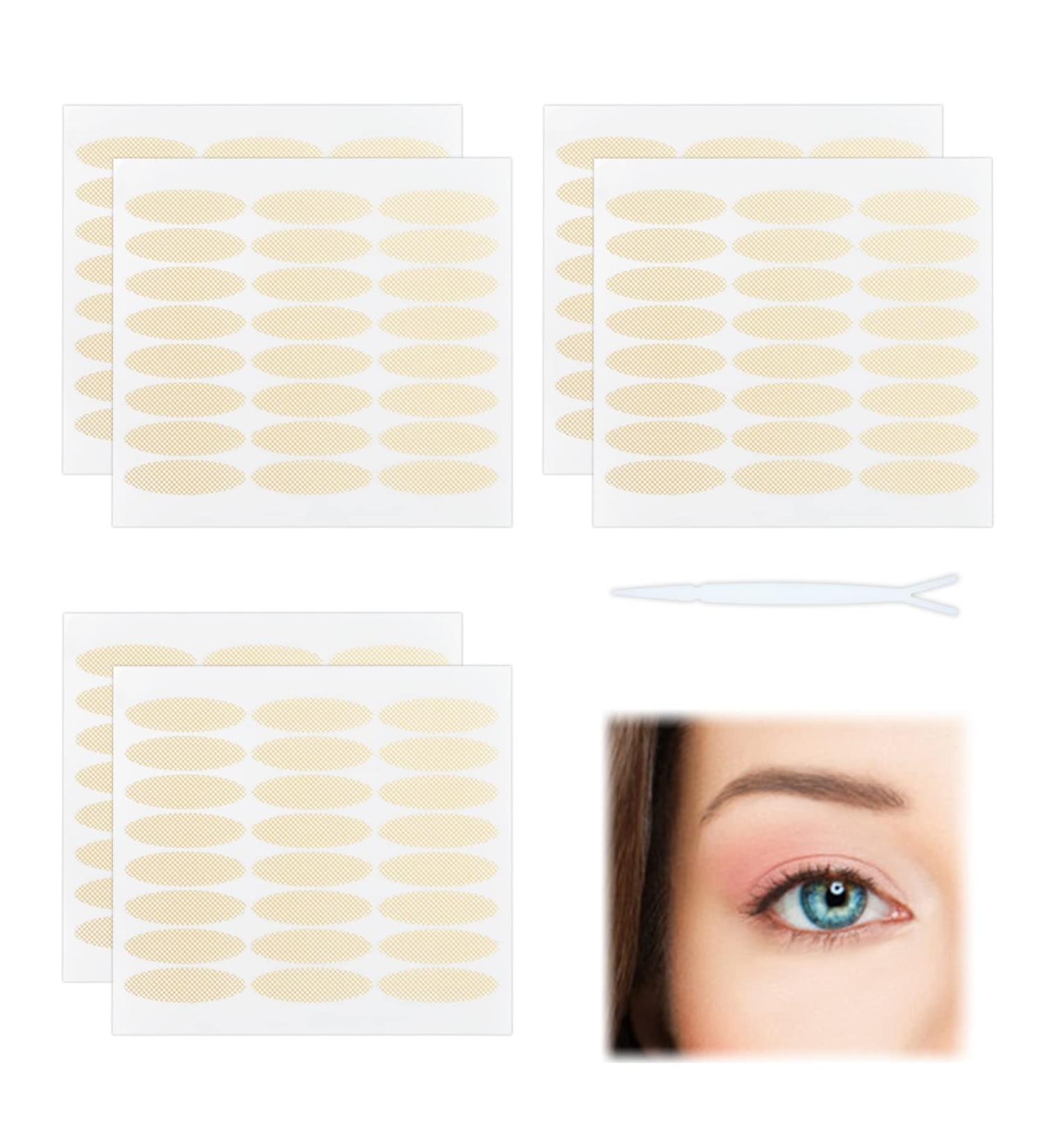 288PCS Eyelid Tape Instant Eye Lift Strips Set with Fork Rods L - Waterproof Double Eyelid Stickers for Uneven Mono-Eyelid - Natural & Invisible Beauty Tool - Buy Online on GoSupps.com