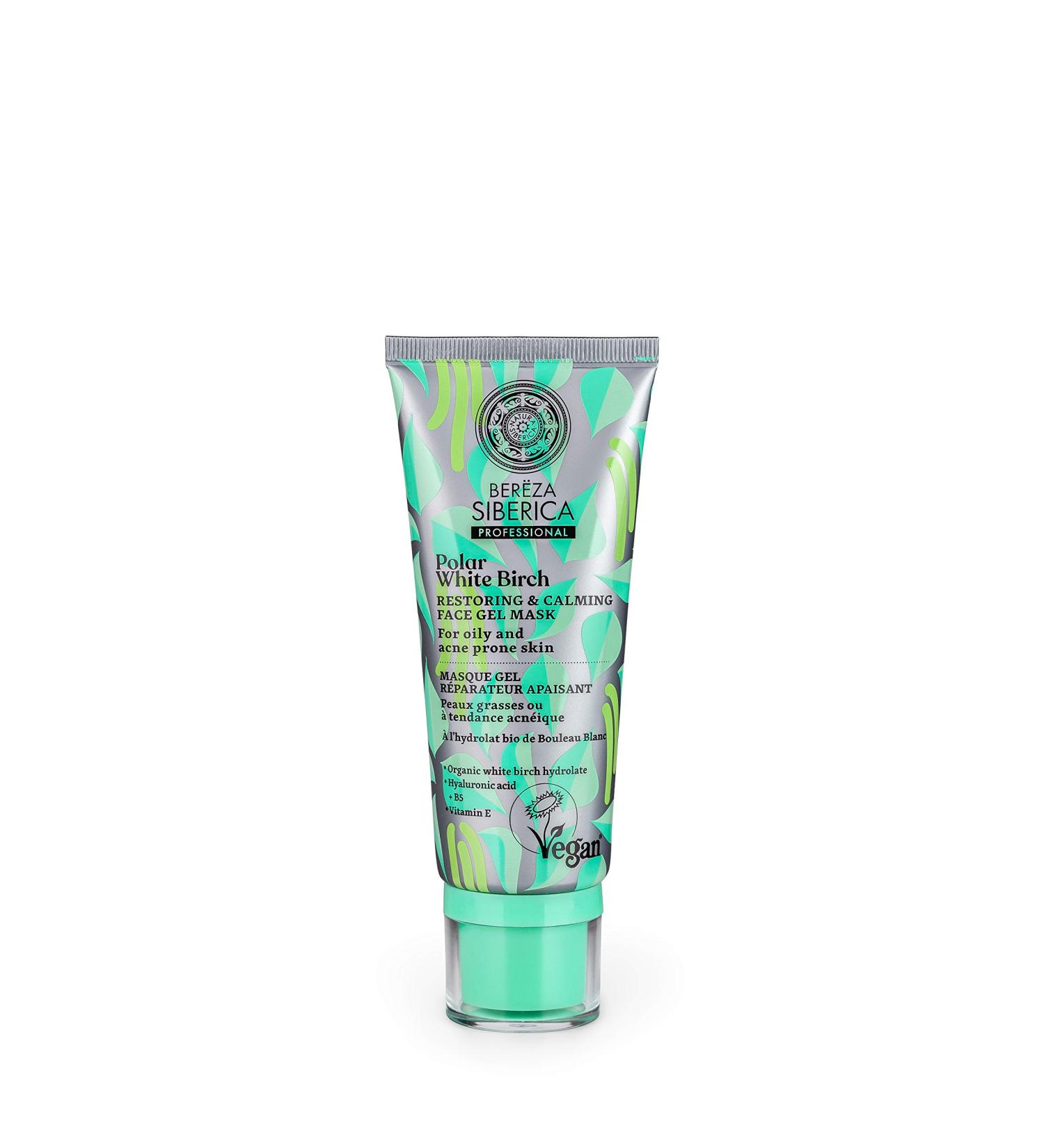 Natura Siberica Natural Bereza Restoring & Calming Face Gel Mask 3.38 fl oz | Buy Online - International Shipping Available - Buy Online on GoSupps.com