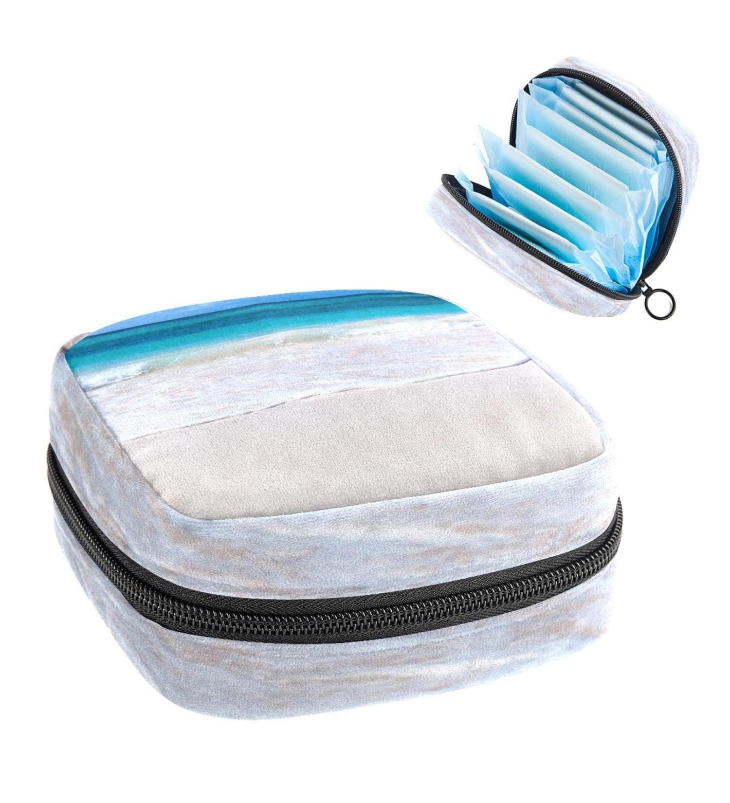GIAPB Period Bag - Sanitary Napkin Storage Pouch in Beach Landscape Color5261 - Buy Online on GoSupps.com