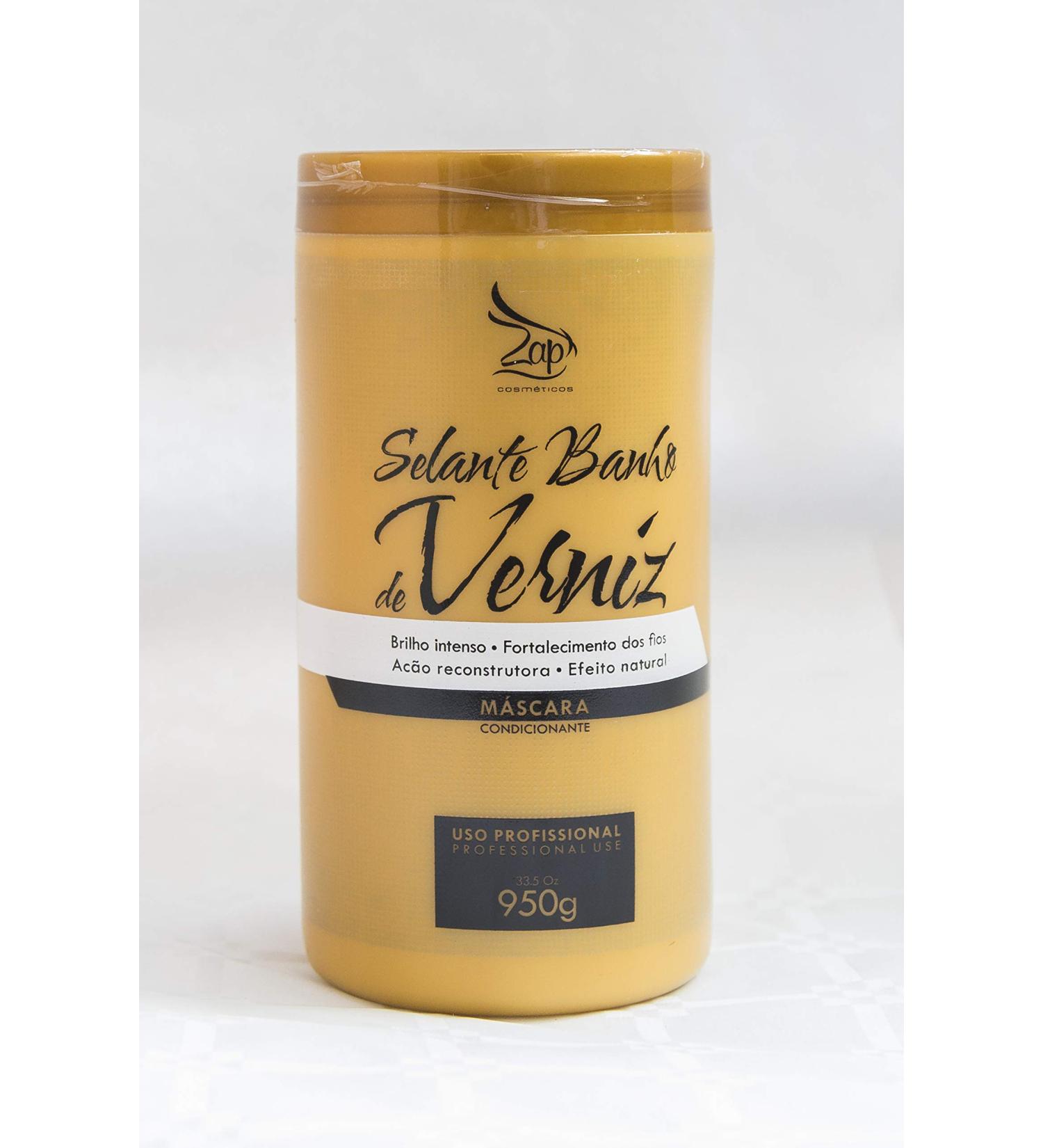 Brazilian Straightening with Keratin ZAP Banho de Verniz Mask 950g - Buy Online on GoSupps.com