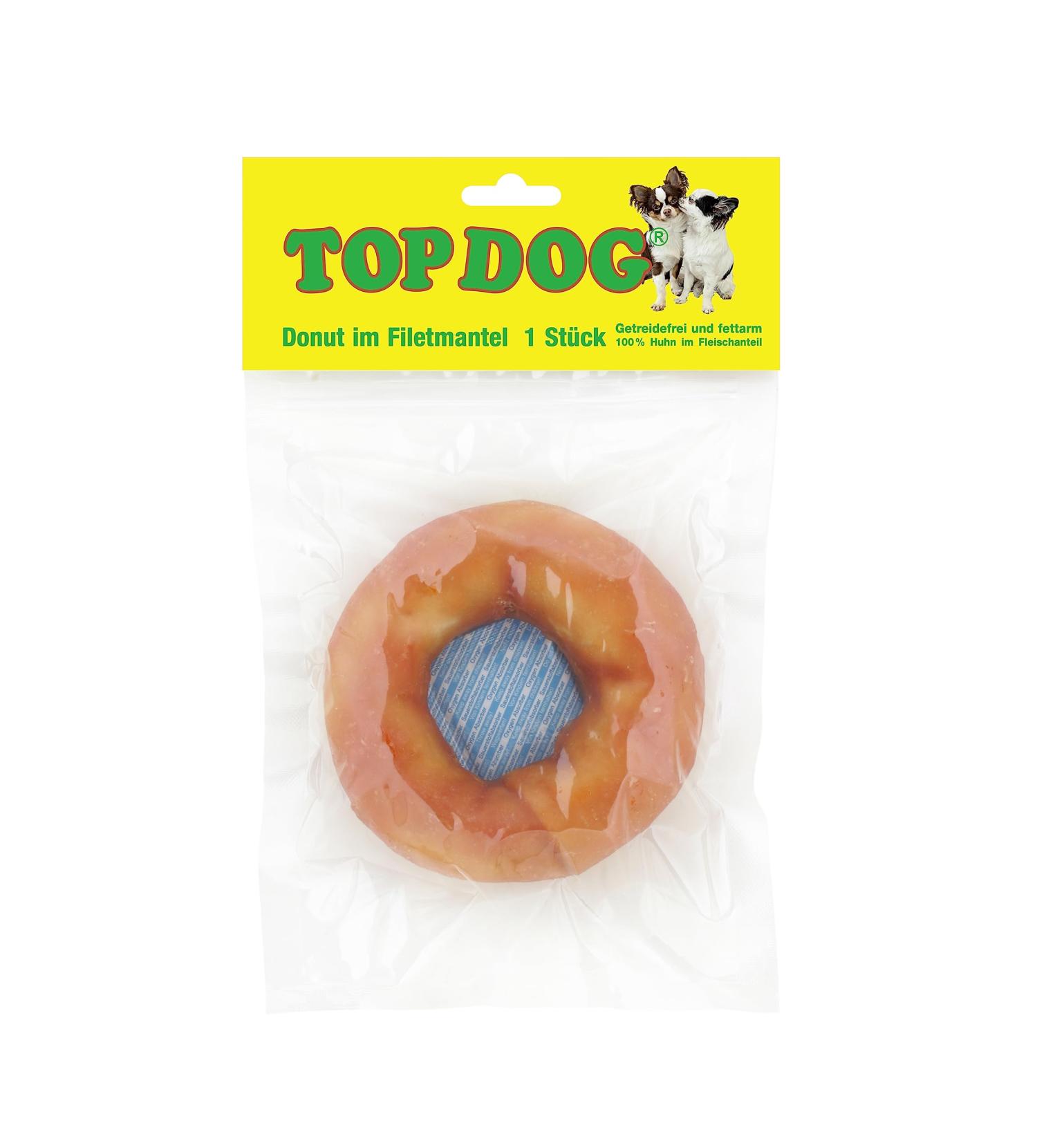 Top Dog Chicken Donut - Sugar-Free Chew Snack for Dogs (Pack of 8) - Premium International Shipping Available - Buy Online on GoSupps.com