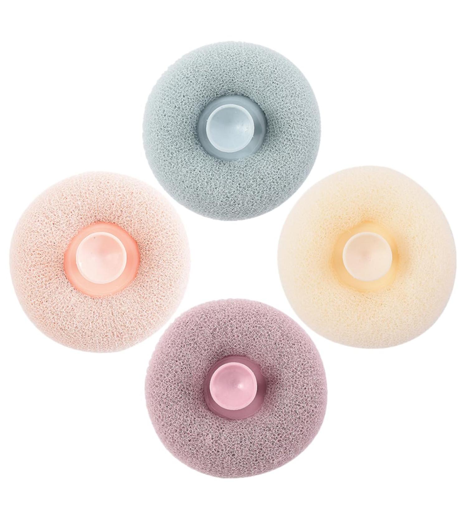 Buy Hemoton 4pcs Cartoon Bath Balls - Exfoliating Shower Loofah & Skin Cleaning Tool for Travel - Buy Online on GoSupps.com