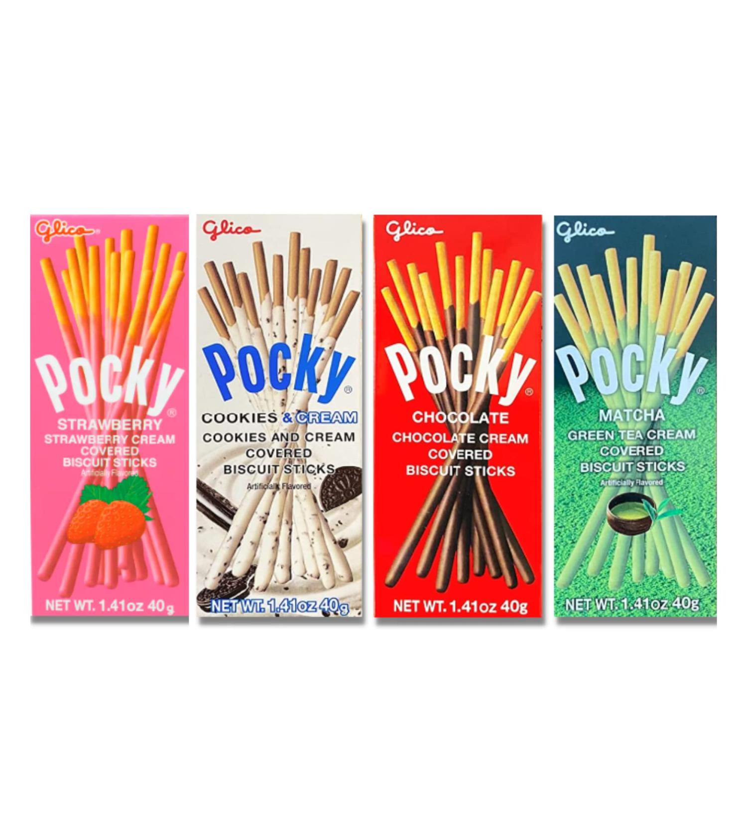 Pocky & Pretz Japanese Snacks Variety Pack - 4 Pack, 1.41oz each - Buy Online on GoSupps.com