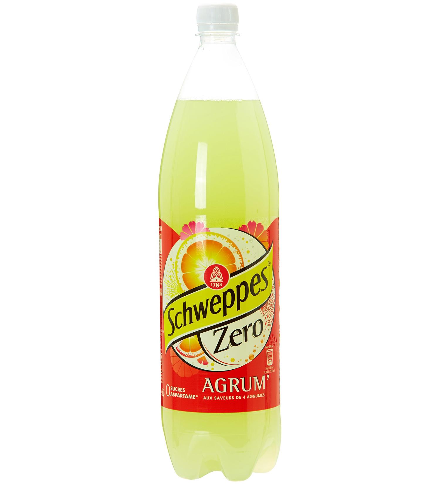 Schweppes Carbonated drink with natural orange extracts and grapefruit lime and mandarin flavors - 1.5L bottle - Buy Online on GoSupps.com