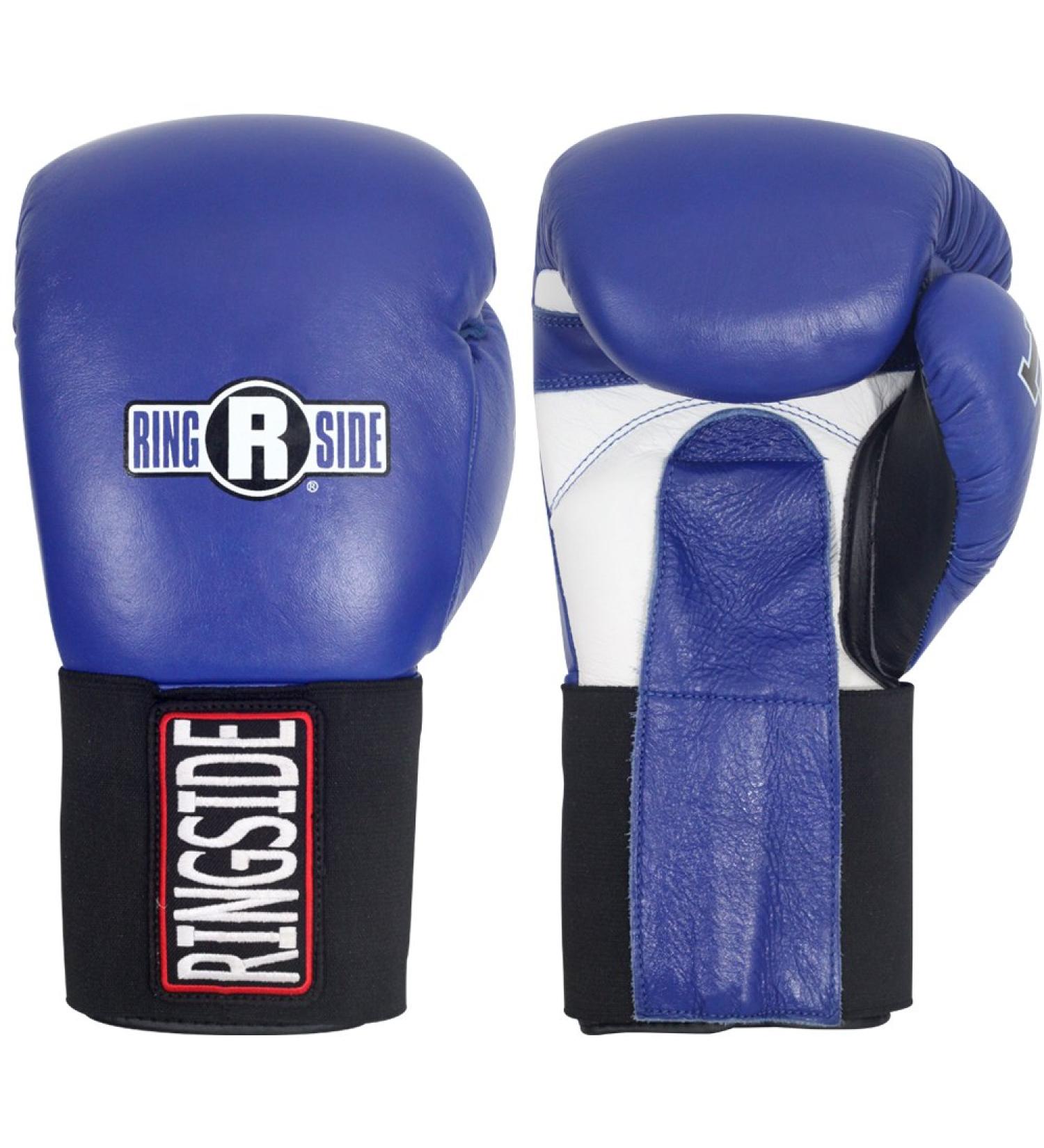Ringside IMF Tech Hook and Loop Boxing Training Sparring Gloves 14-Ounces Blue