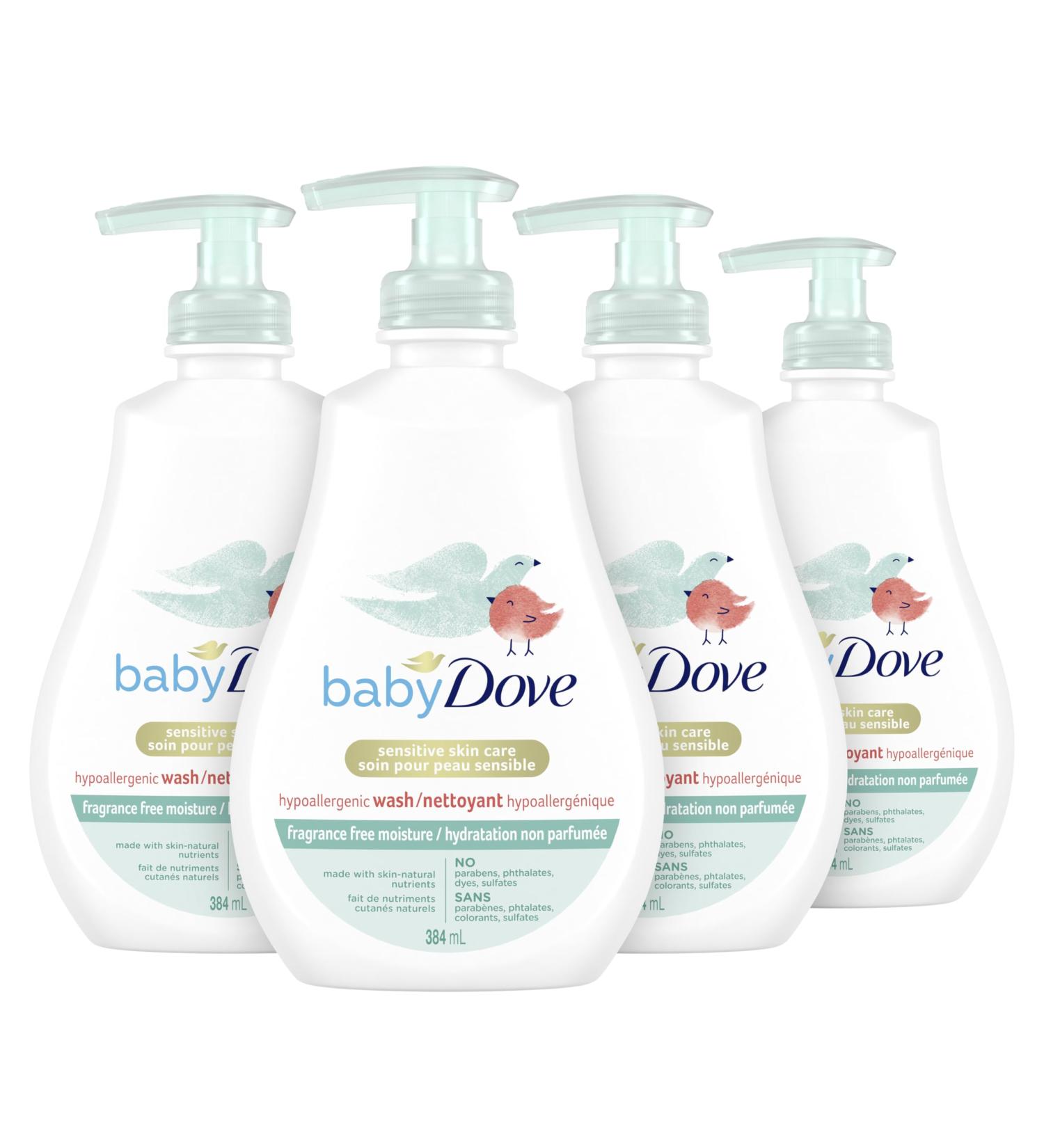 Baby Dove Sensitive Moisture Wash 384ml pack of 4 - Buy Online on GoSupps.com