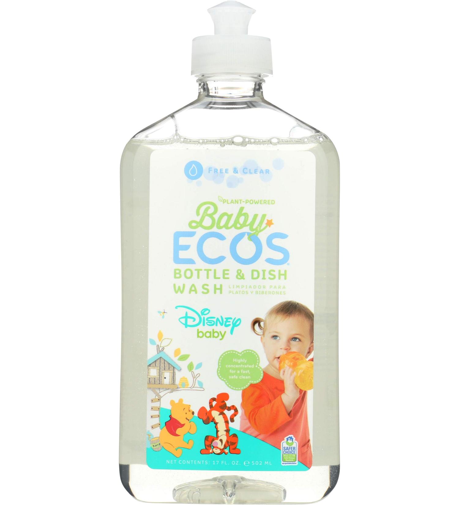Earth Friendly Products Baby Ecos Bottle and Dish Wash - Free and Clear - Disney - 17 Fl Oz - Buy Online on GoSupps.com