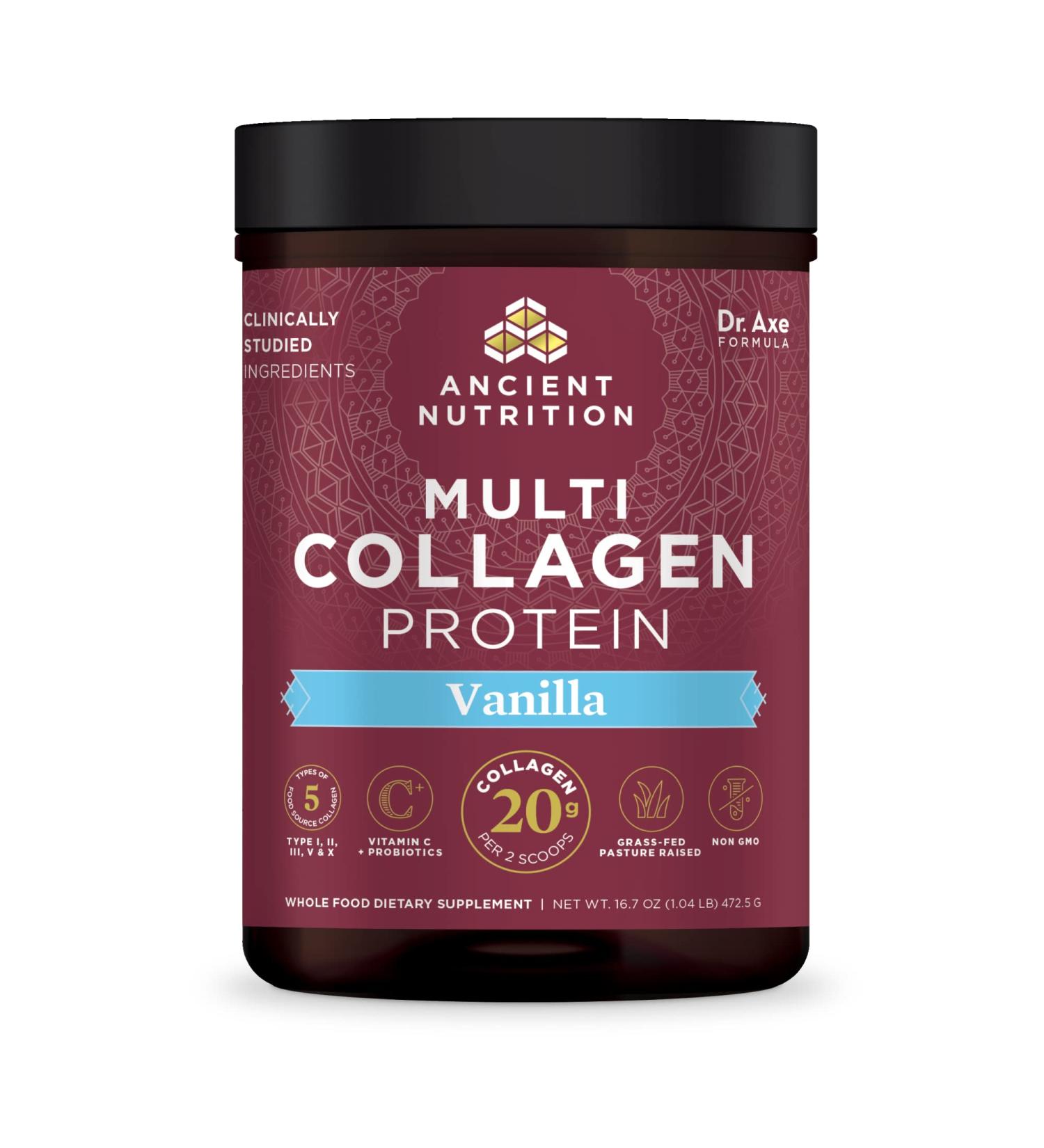 Ancient Nutrition Multi Collagen Protein Powder - 45 Servings | Essential for Healthy Skin  Hair & Joints - Buy Online on GoSupps.com