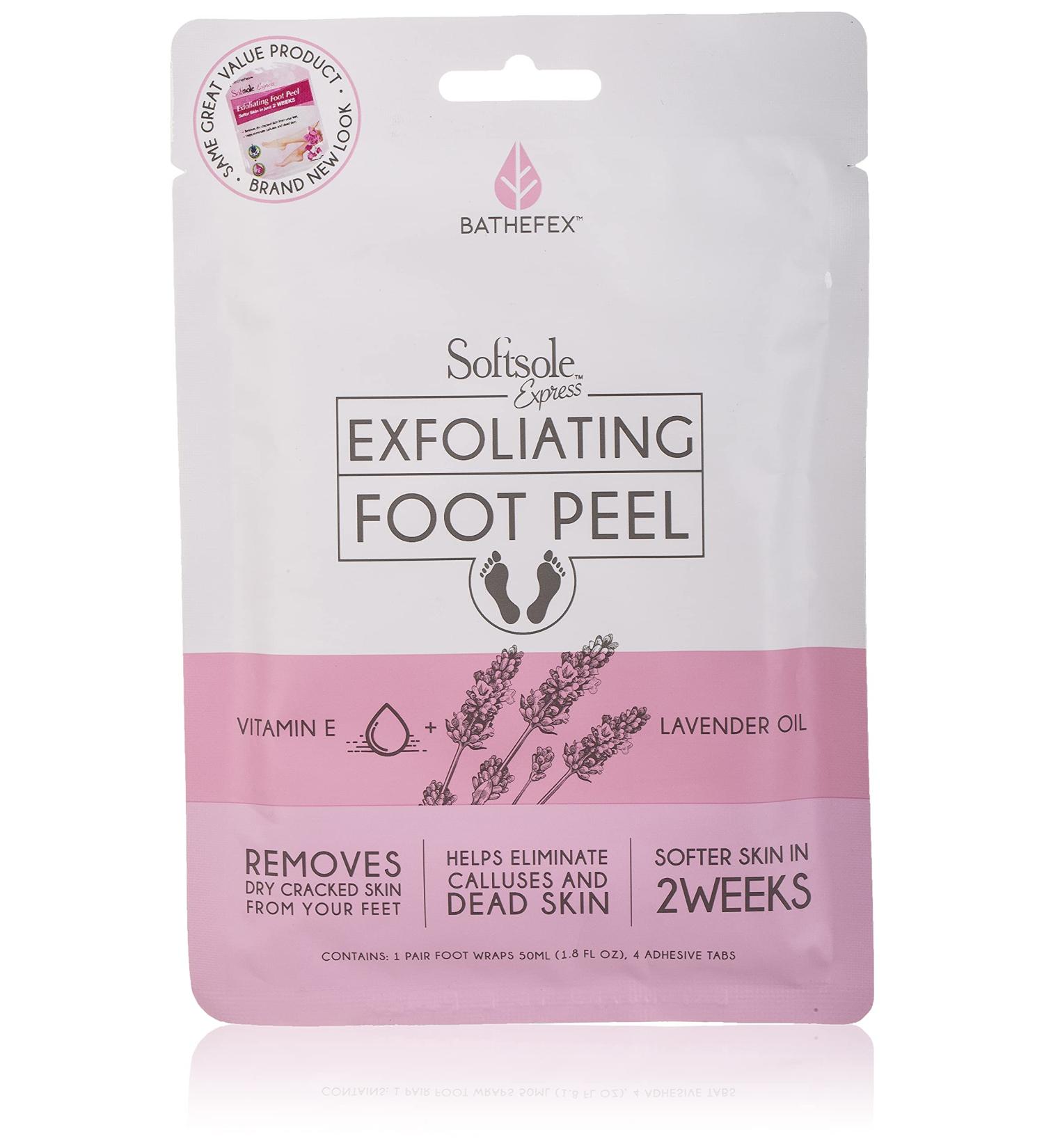 1000 Hour Bathefex Softsole Express Exfoliating Foot Peel - One Size for Baby Soft Feet - Buy Online on GoSupps.com