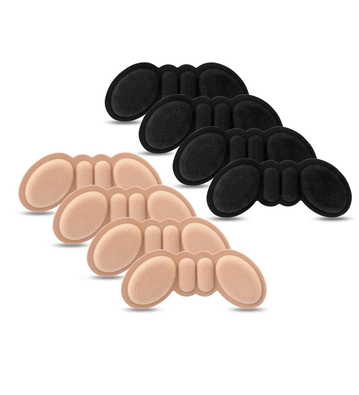 4 Pairs Foamed Cotton Heel Cushions - Pain Relief & Comfort for Big Shoes | One Size Fits All - Buy Online on GoSupps.com