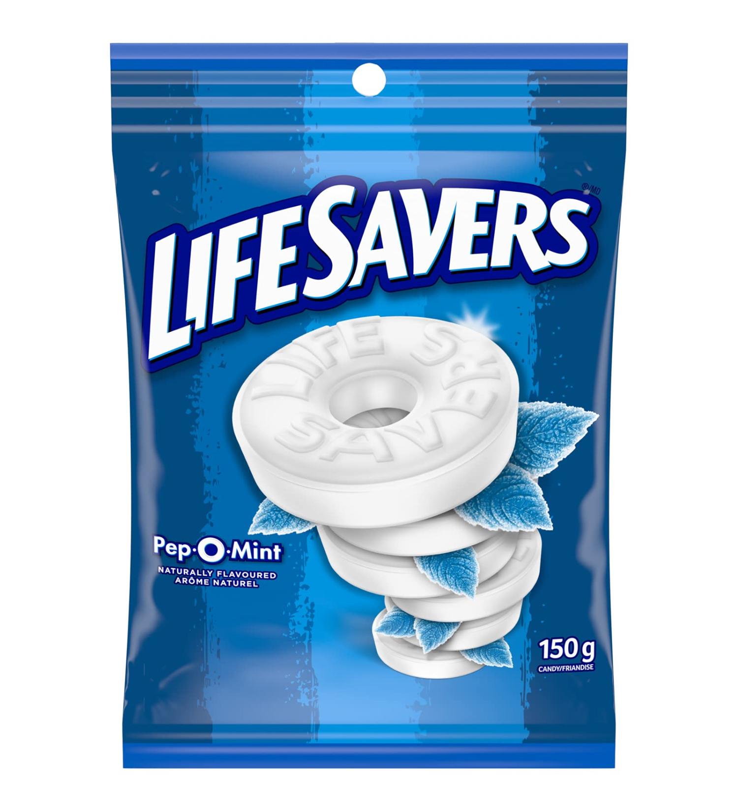 LIFE SAVERS Pep O Mint Candy Mints Bag 150g - Buy Online on GoSupps.com