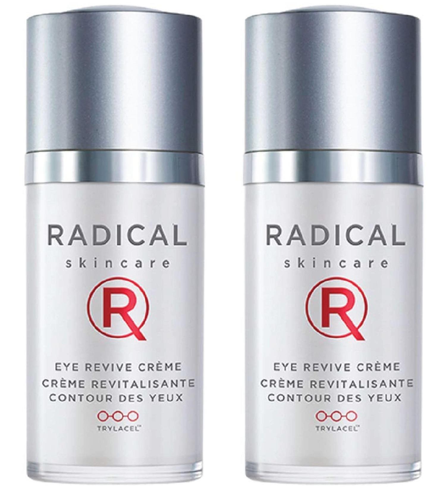 Radical Skincare Eye Revive Creme - 4 in1 Anti-Aging Solution Combats Wrinkles Dark Circles Puffiness & Fine Lines - For All Skin Types Including Sensitive Skin - Paraben Free (0.5 Fl Oz 2 Pack) 0.5 Fl Oz (Pack of 2) - Buy Online on GoSupps.com