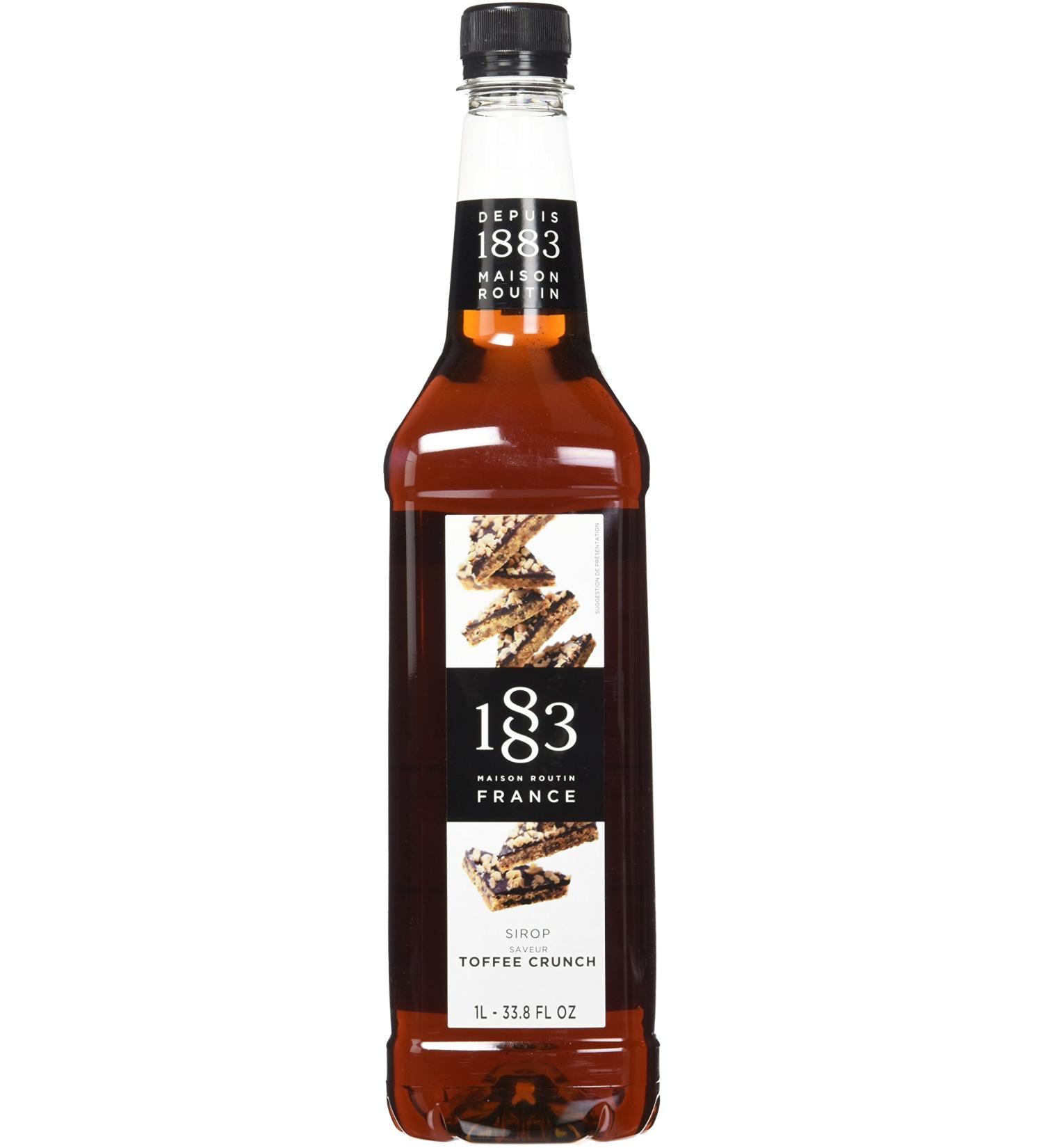 Maison Routin 1883 Toffee Crunch Syrup 1000ml Pet Bottle - Pack of 1 - Buy Online on GoSupps.com