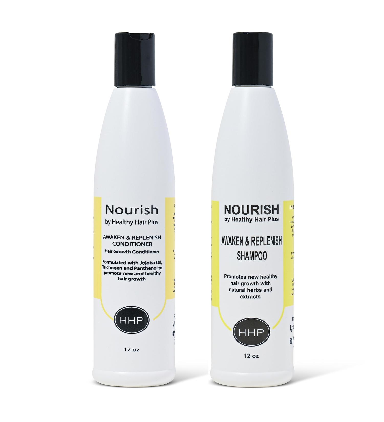 Nourish - Awaken And Replenish Combo Hair Growth Shampoo & Conditioner for Thinning Hair Treatment