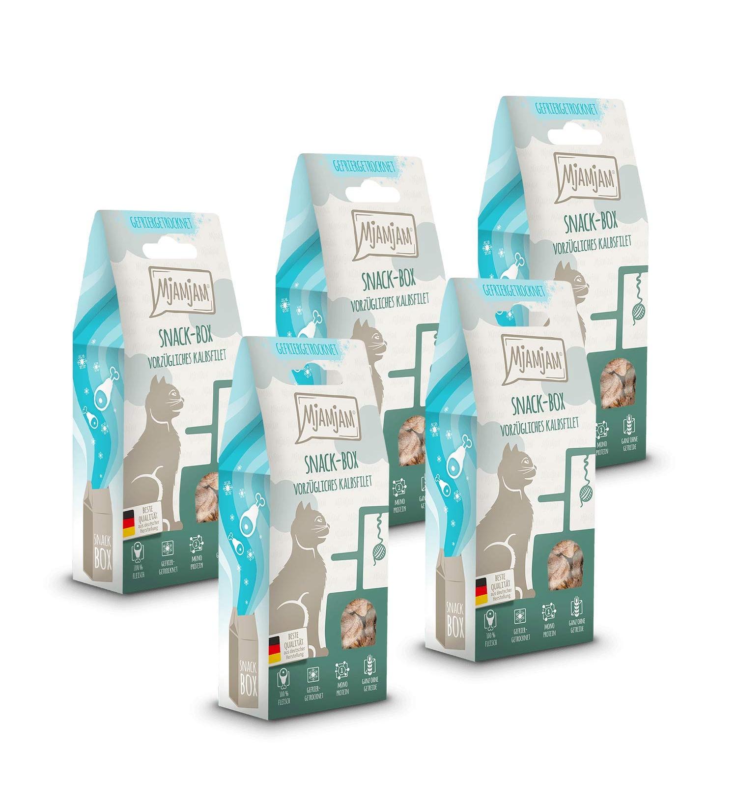 MjAMjAM Snack Box - Excellent Veal Fillet 5 x 35g | International Shipping Available - Buy Online on GoSupps.com