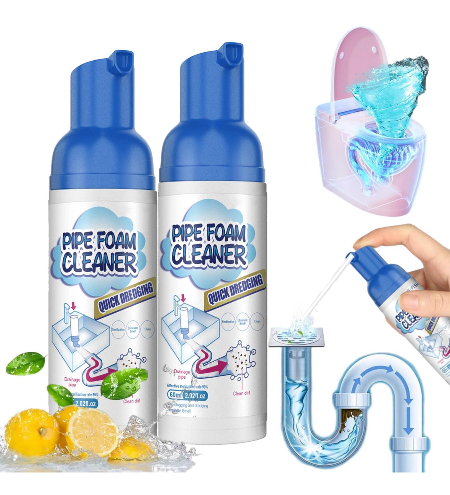 Get out Foaming Drain Cleaner Foam Drain Cleaner Get out Sink Cleaner Foam foaming drain cleaner Sink Drain Cleaner Foam Quickly Clean for Drain Sinks Tubs Clog Remover (2pcs) - Buy Online on GoSupps.com