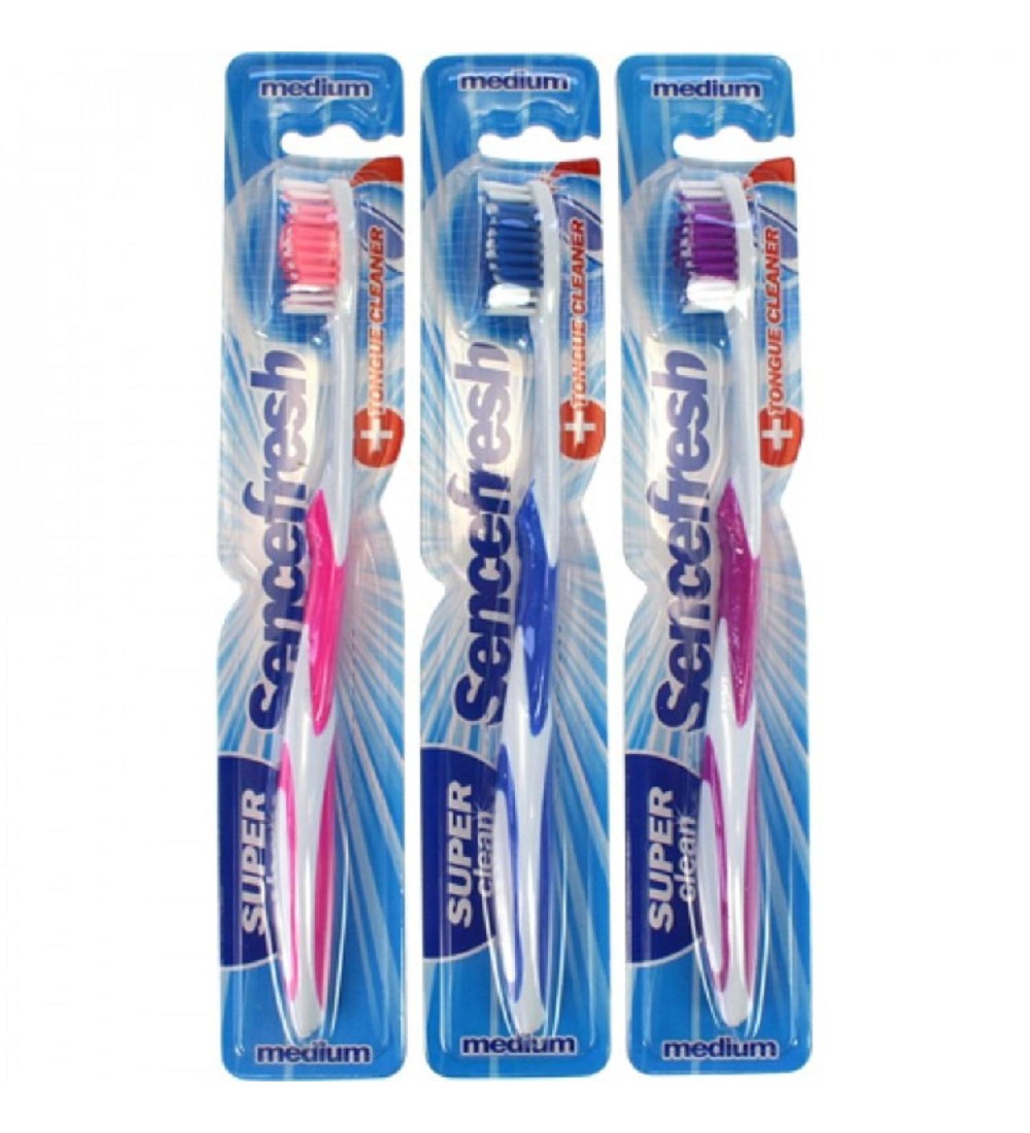 Economy pack toothbrush 12 er Sencefresh Super Clean Medium