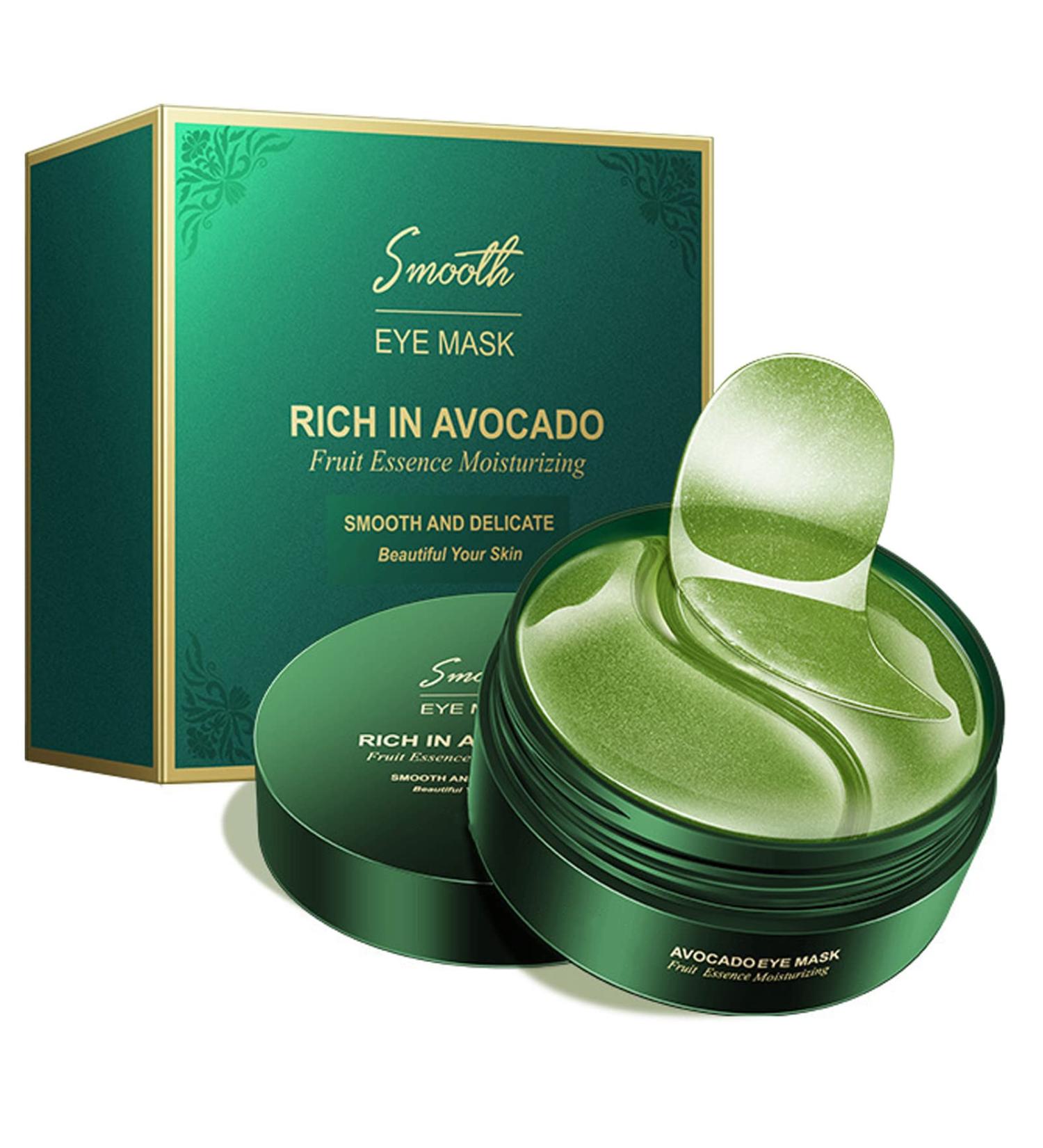 Avocado Under Eye Patches - 60 Pcs Collagen Eye Masks for Puffy Eyes, Dark Circles, & Wrinkles - Buy Online on GoSupps.com