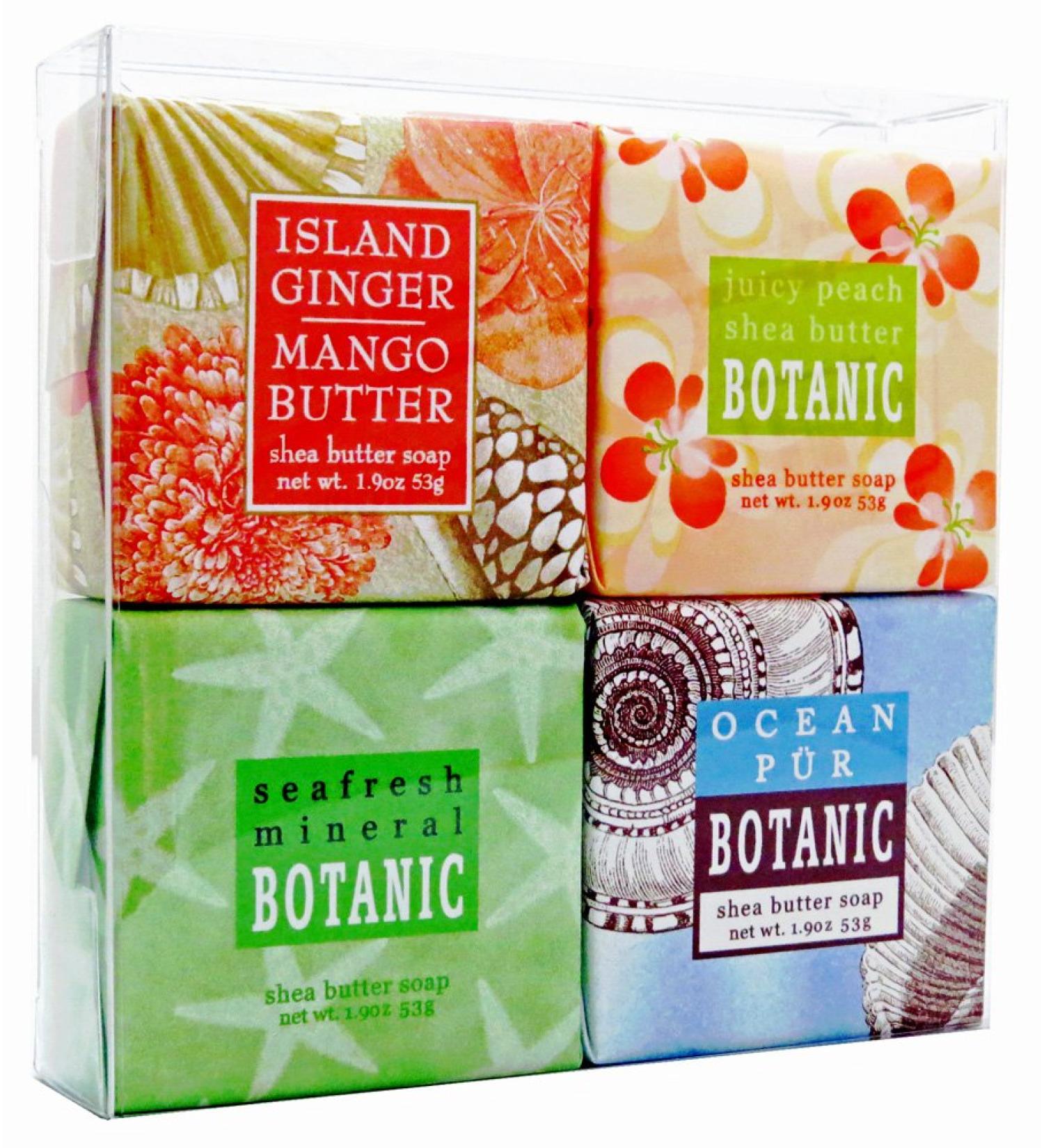 Tropical Breeze Soap Sampler - Set of 4 Assorted Scents